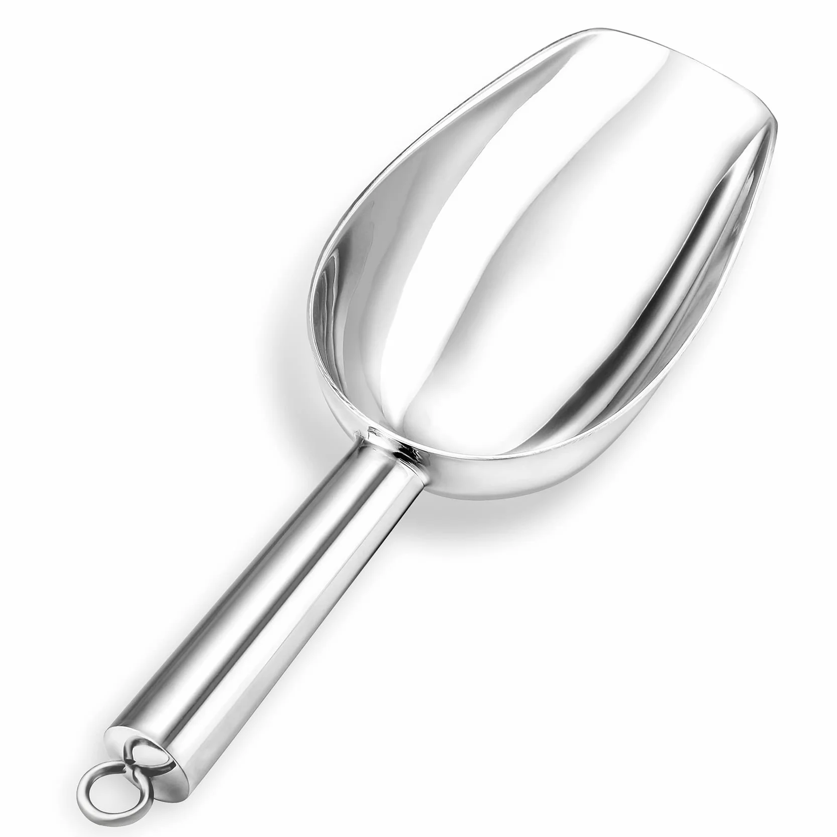 Onader łopatka do lodu, ze stali nierdzewnej, do napełniania mąki, mała szufla do karmy, do worka, do kuchni, baru, na wesele, bufet, imprezę, nierdzewna i nadaje się do mycia w zmywarce – 15 g