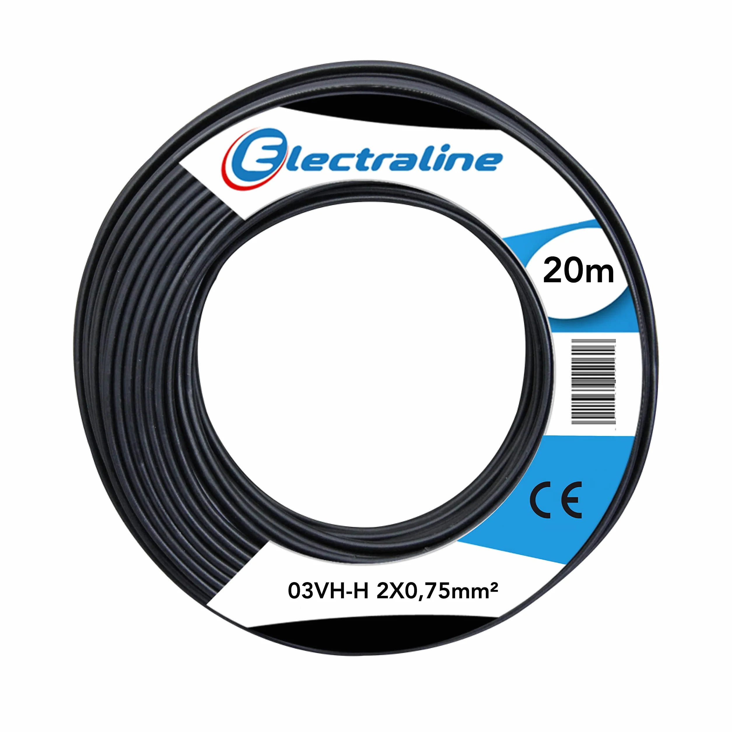 Kabel 03VH-H, 2x0.75 mm, 20 m
