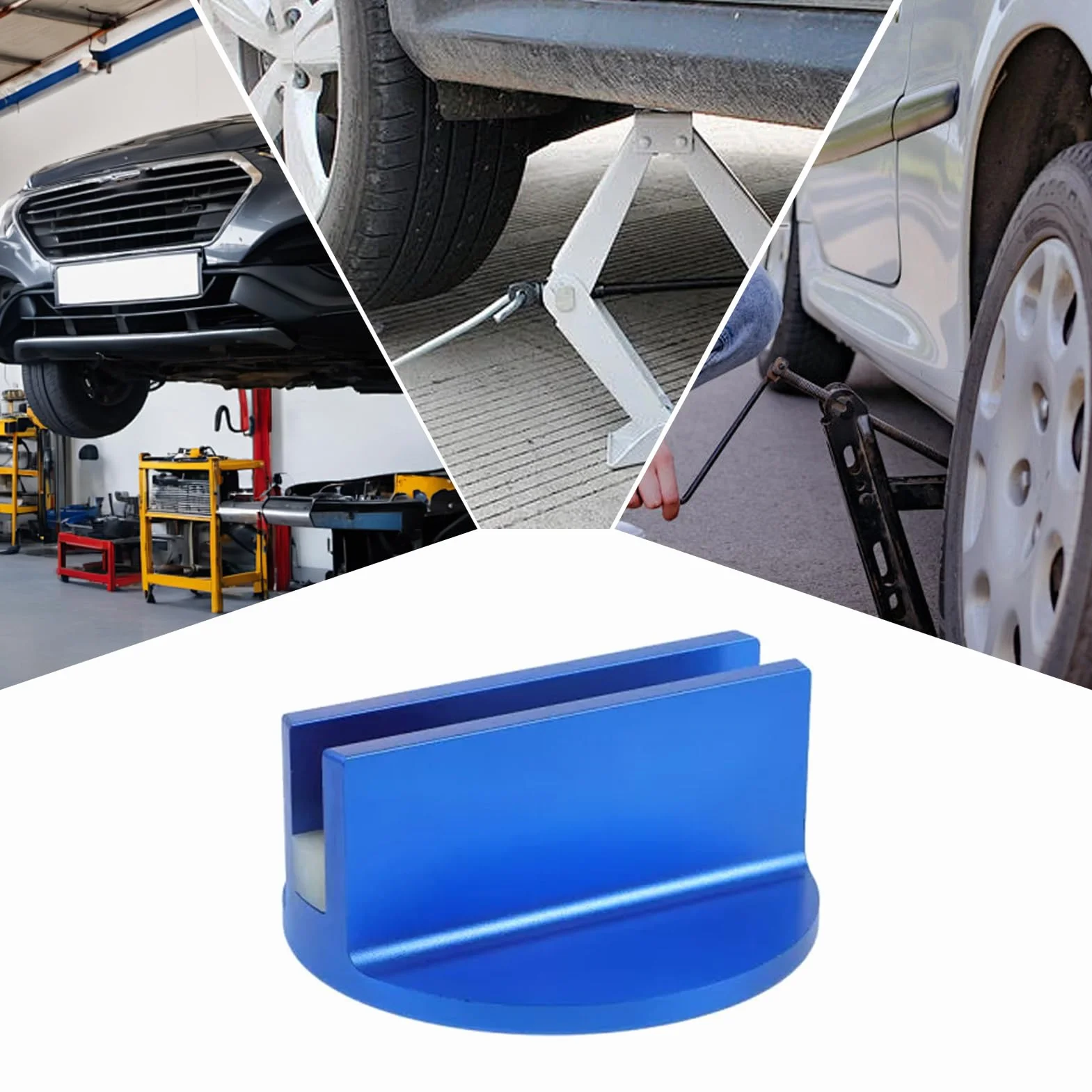 Pinch Weld Jack Pad, Pinch Weld Jack Adapter | Adapter prowadnicy ramy | Jack Pad Pinch Weld Frame Rail Adapter Magnetic Grooved for Sub-Frame Vehicle Floor Jack