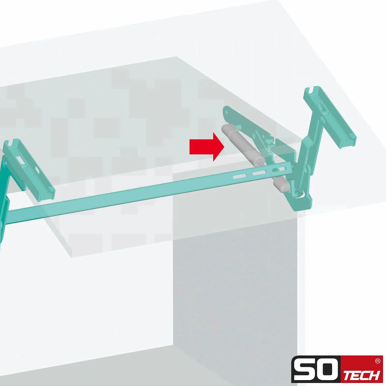 Sotech Lift-O-Mat Stabilus Zestaw 2 sprężyn gazowych 250 N do systemów Kesseböhmer (edycja 2019), wzmocnione