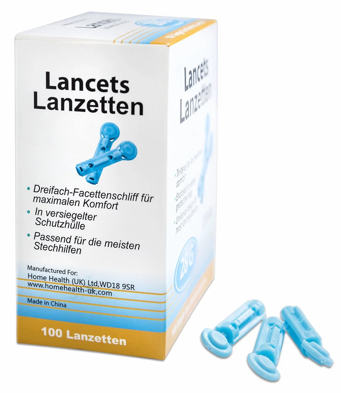 300 lancet do krwi rozm. 28G kompatybilny m. in. do pomocy w rzeźbieniu Medisana, Accu Chek, SD