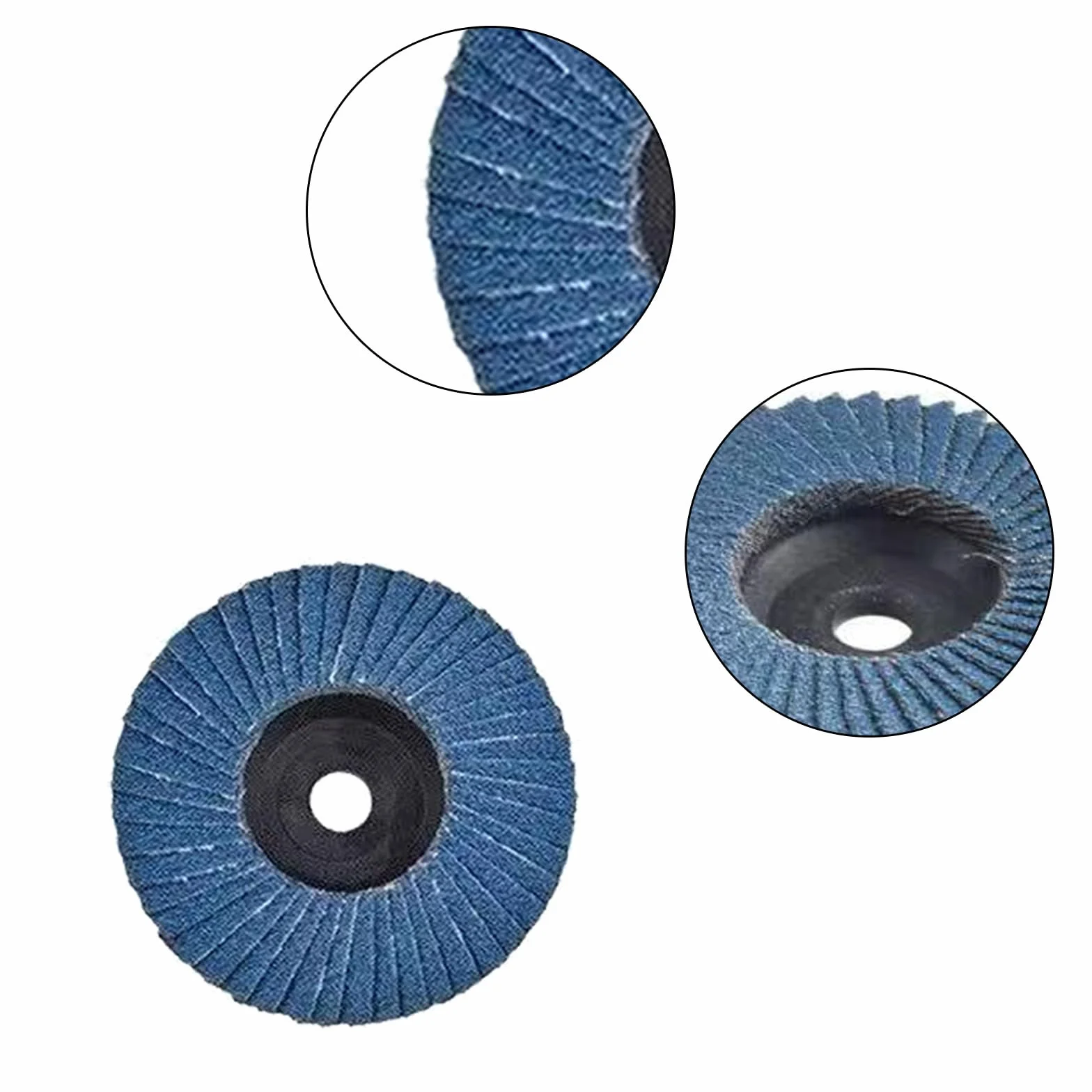 12 sztuk krążków wachlarzowych, ściernych, ściernych, 75 mm, ziarnistość 120, tarcza lamelowa, do metalu, stali, drewna, tarcza szlifierska, mop szlifierski, płyta do szlifowania, kolor niebieski