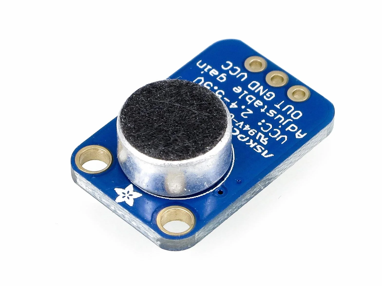 Adafruit 1063 wzmacniacz mikrofonu elektrycznego MAX4466 z regulowanym wzmocnieniem