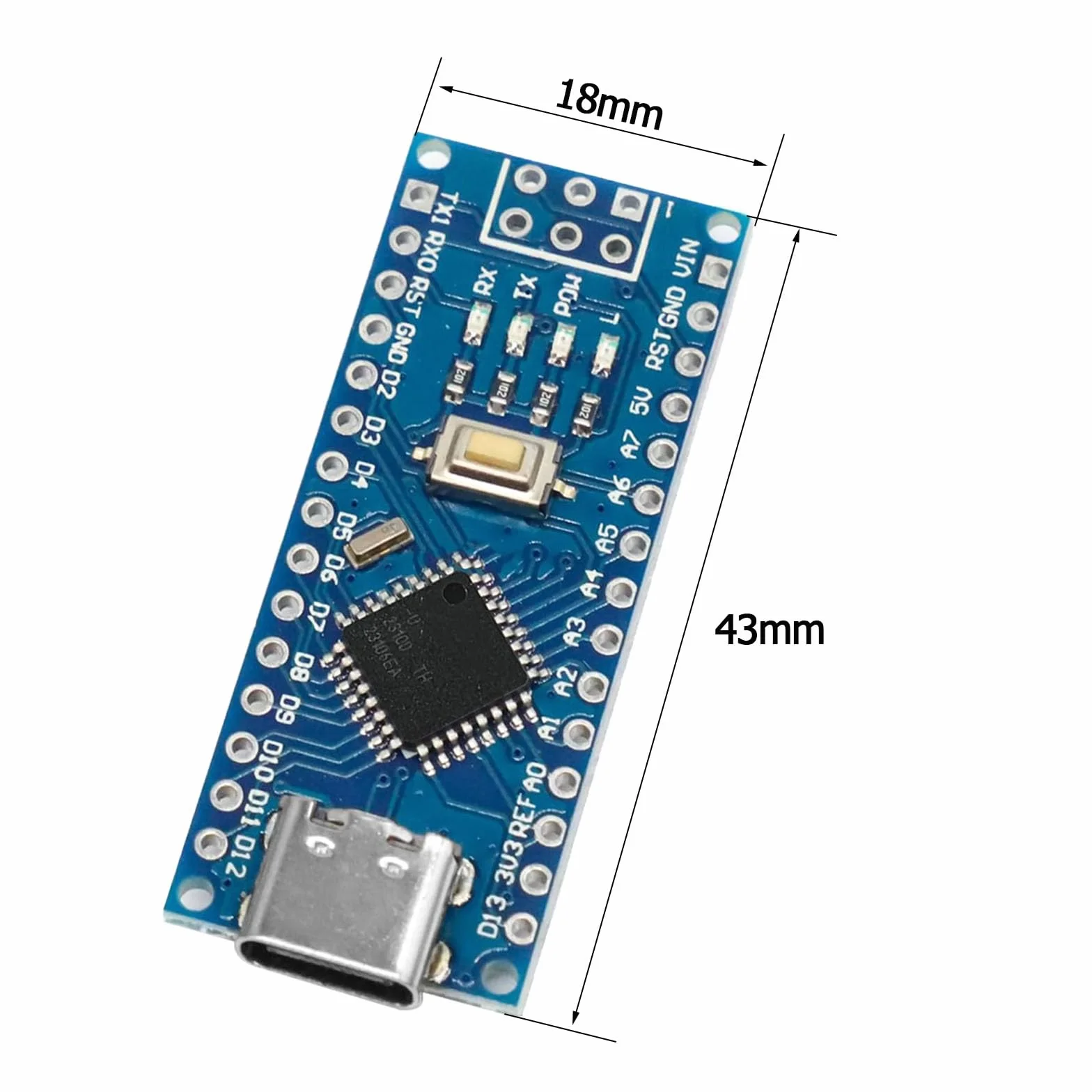 3 sztuki Nano do złączy Type-C CH340 Controller Board 5 V/16 MHz Nano Board kompatybilne z Arduino IDE