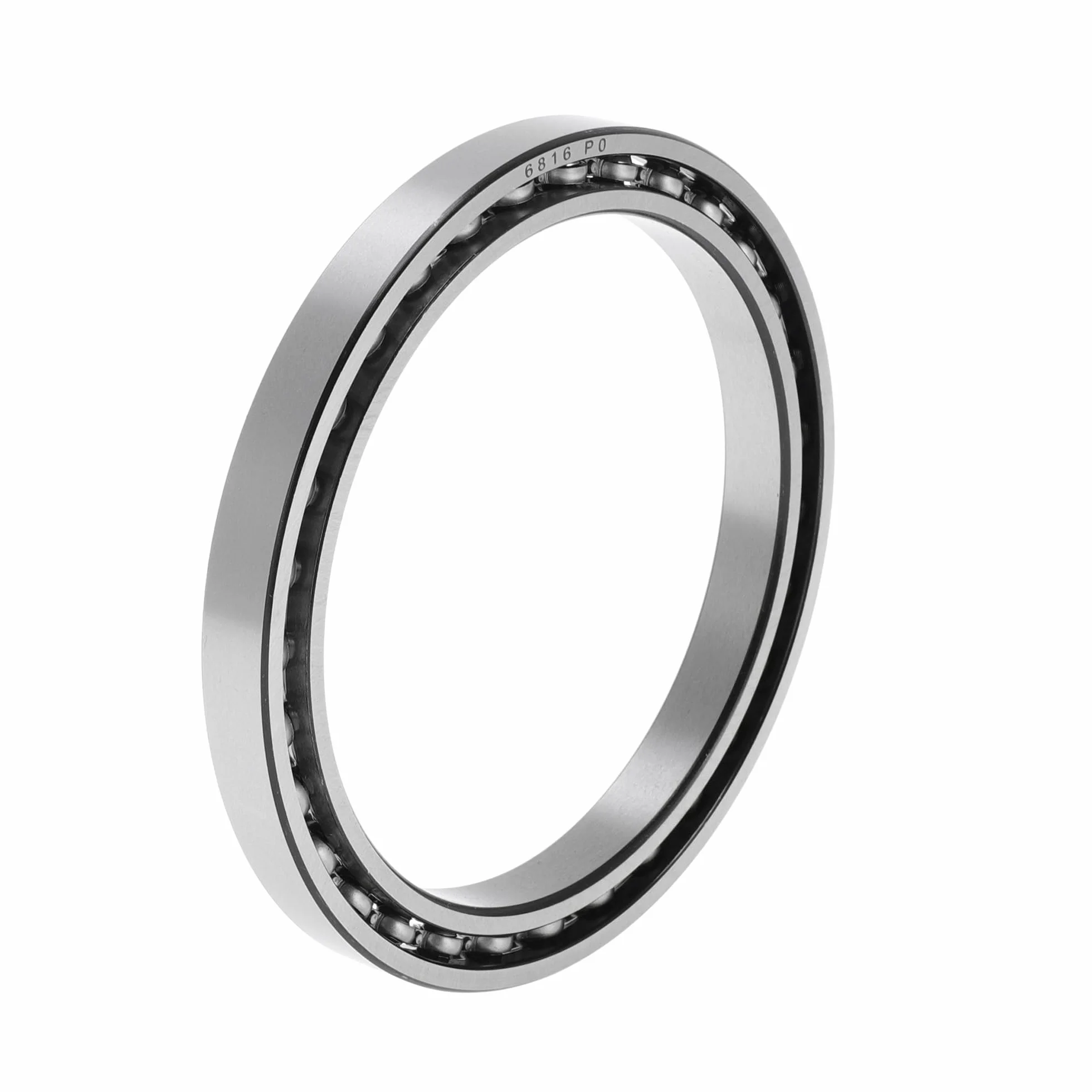 A ABSOPRO 6816 Łożyska kulkowe z głębokim gardłem P0 80X100X10Mm Łożyska smarowane typ otwarty srebrny dźwięk hulajnoga koło do deskorolki