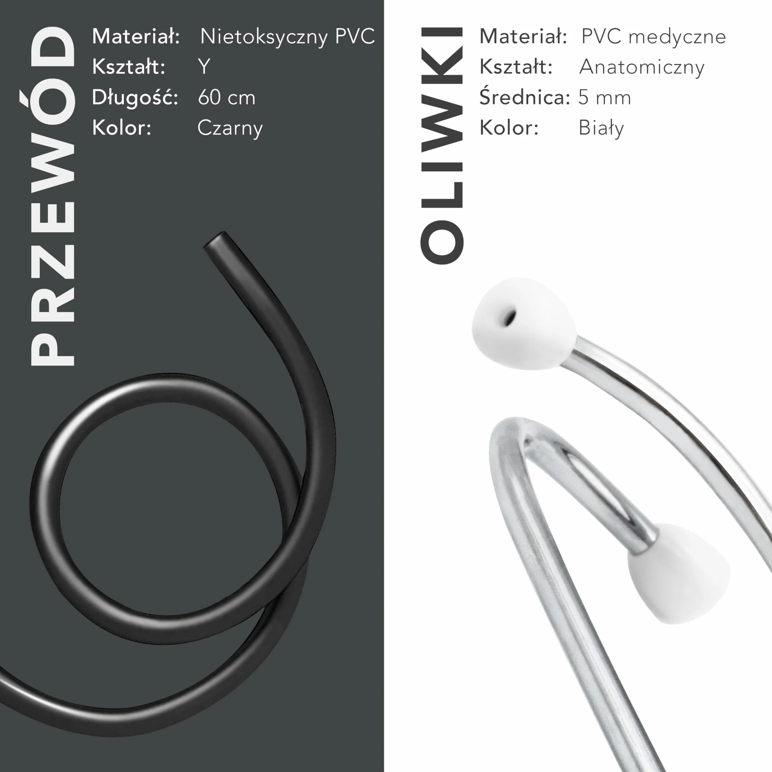AIESI Stetoskop Dziecięcy Czarny DOCTOR BABY SCOPE 24 miesiące