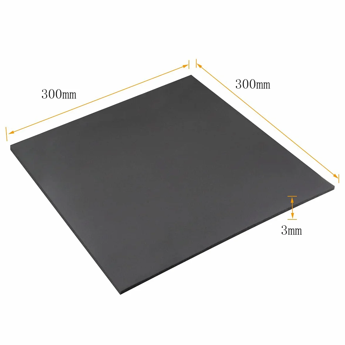 Zestaw 8 arkuszy piankowych samoprzylepnych, 300 mm długości x 300 mm szerokości, 3 mm grubości, pianka neoprenowa, izolacja antywibracyjna, antypoślizgowa, do mebli, kolor czarny