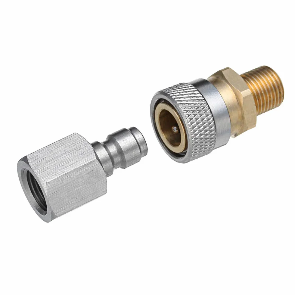 EsportsMJJ Mały 8 cali BSP Quick Release Coupler Fittings Charging Adapter Kit do wiatrówki PCP
