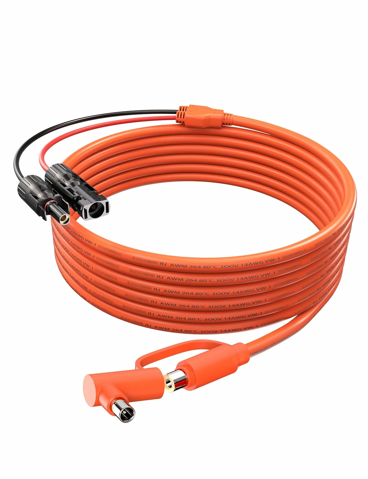 TONTON Wtyczka solarna na DC 8mm i DC 8020, 2 m wtyczka i gniazdo ogniw słonecznych na DC7909 DC8020, kabel adapterowy, kabel do ładowania solarnego, wtyczka fotowoltaiczna, generatory słoneczne