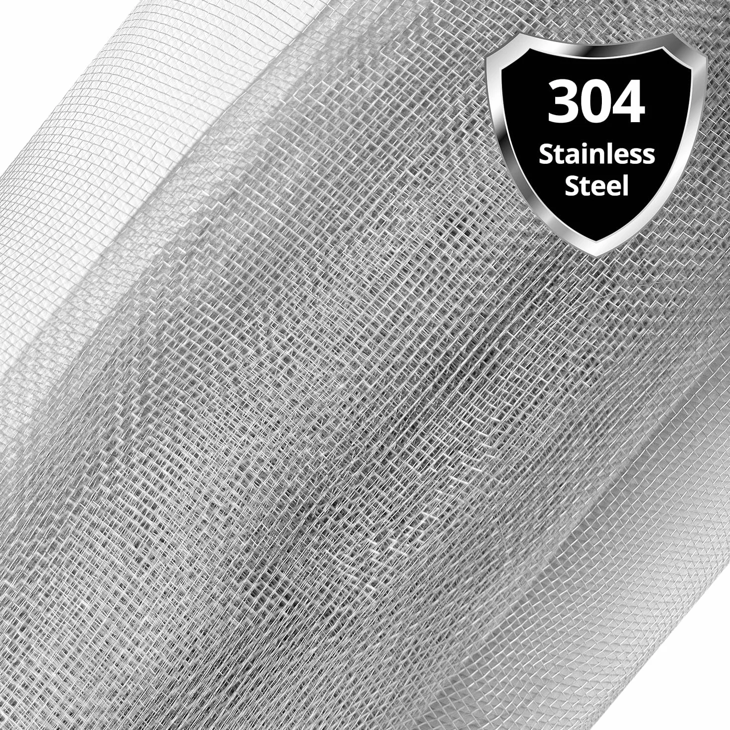 QWORK® siatka druciana ze stali nierdzewnej 304, 1,2 m x 3 m, siatka druciana, średnica drutu: 0,15 mm, rozmiar oczek 1,3 mm