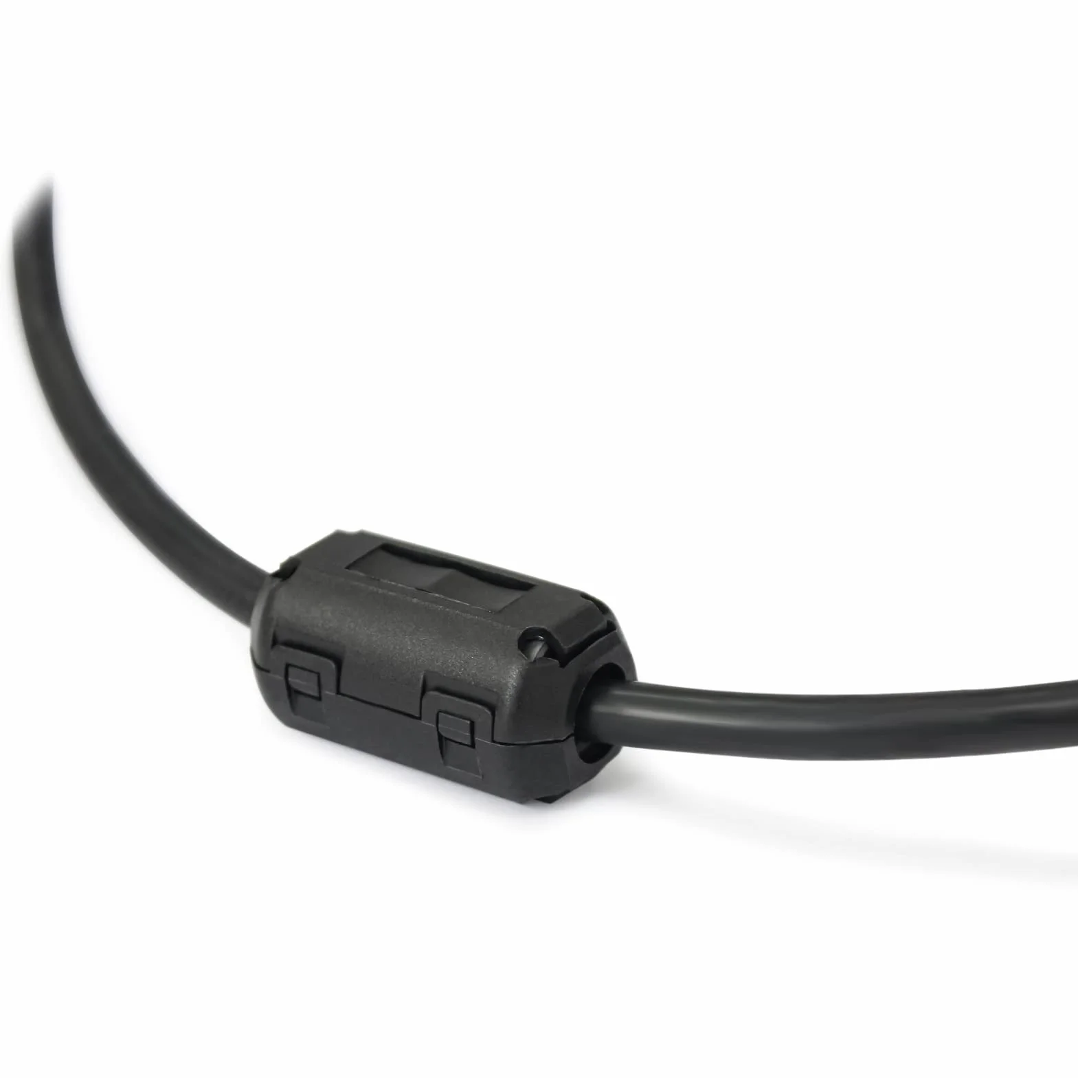 TOJOIN 10SZT Ferrite Bead Clip na Rdzeniu Ferrytowym Tłumik zakłóceń RFI EMI Pierścienie Ferrytowe Klips Kablowy do Telefonu, Telewizora, Głośnika, Radia USB, Sprzętu Audio Średnica Wewnętrzna 7 mm Czarny