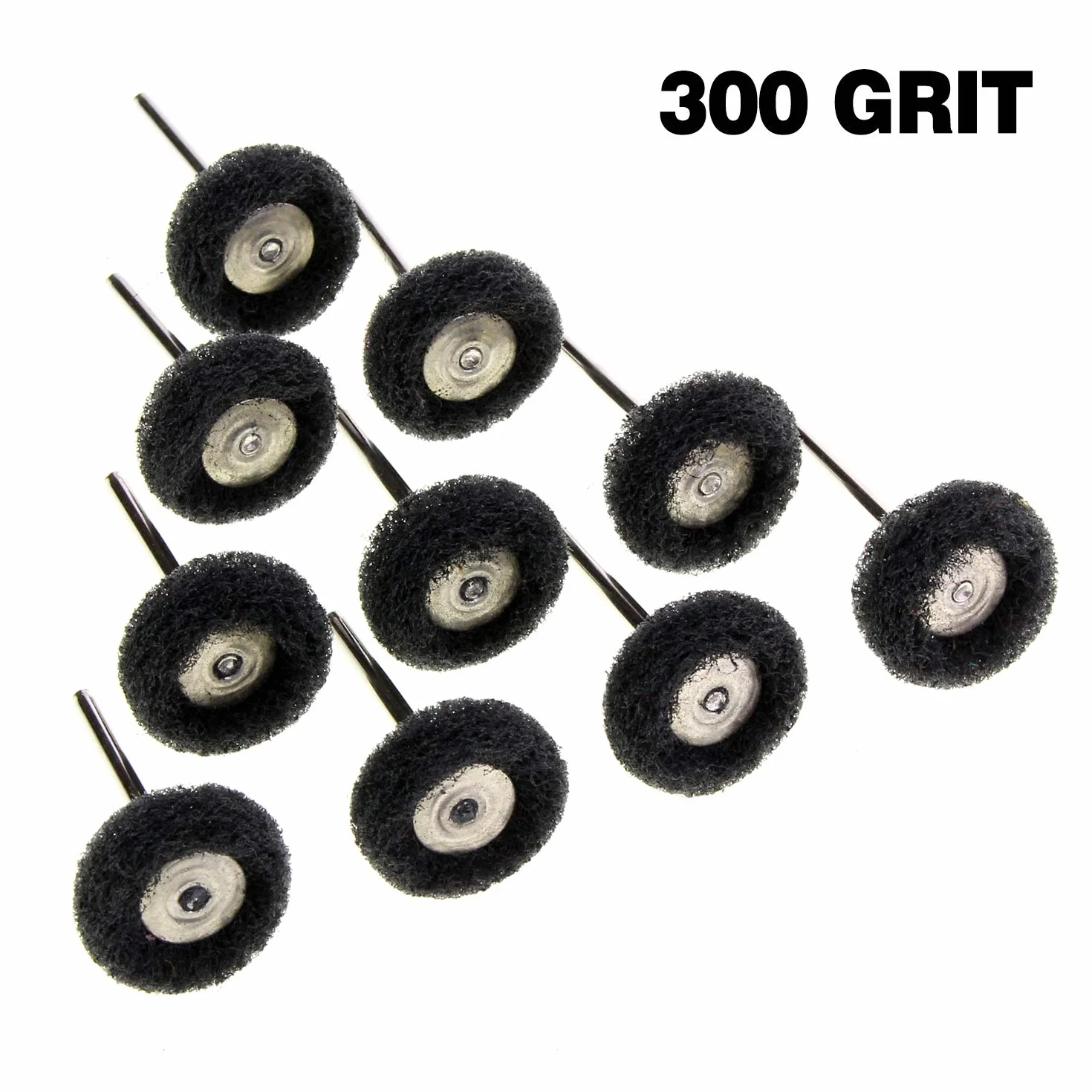 HSeaMall 40 szt. tarcze polerskie 2,5 cm 80/150/240/300 Grit do narzędzi obrotowych