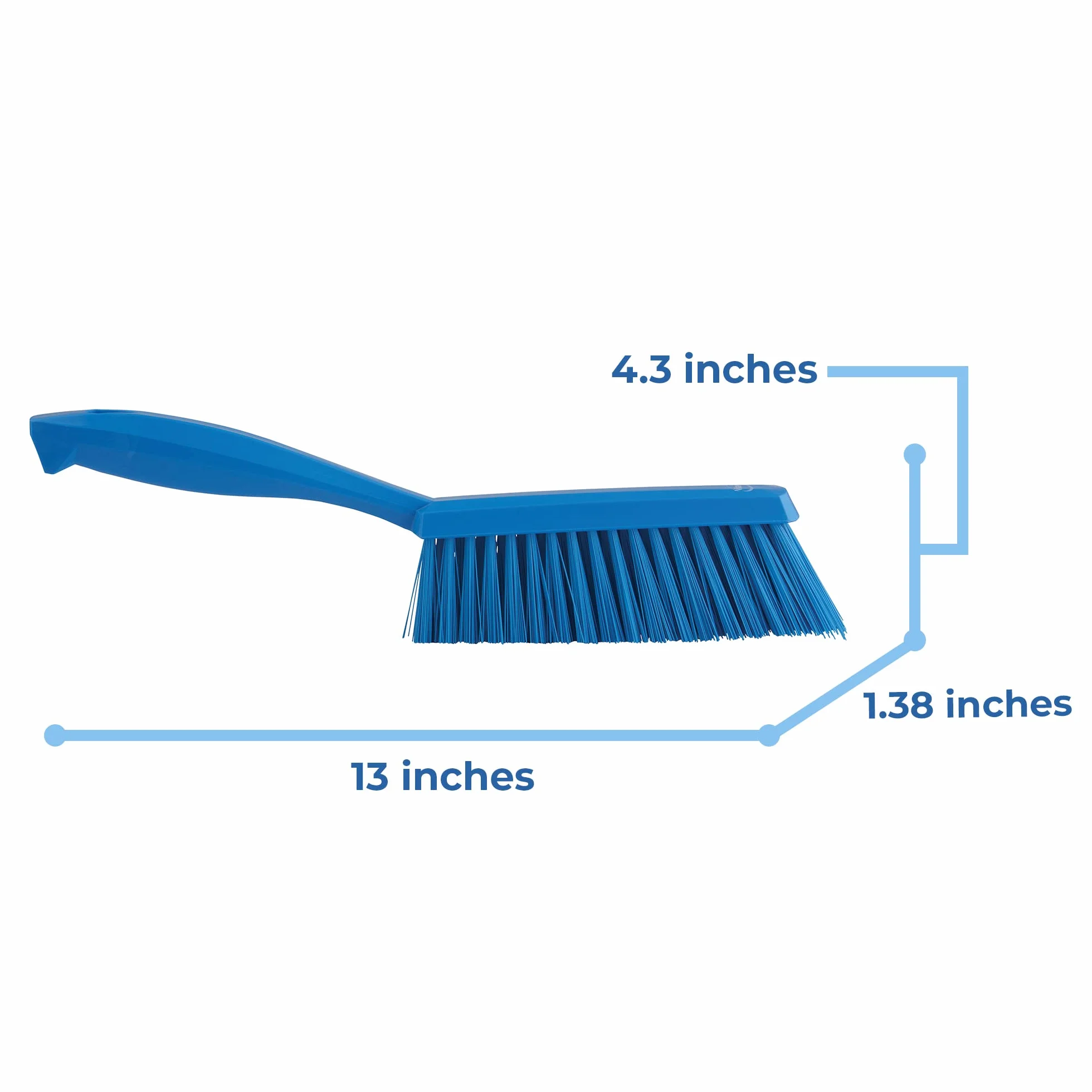 Vikan 45893 Szczotka ręczna, średnia, 35 cm, PP/PBT, niebieska