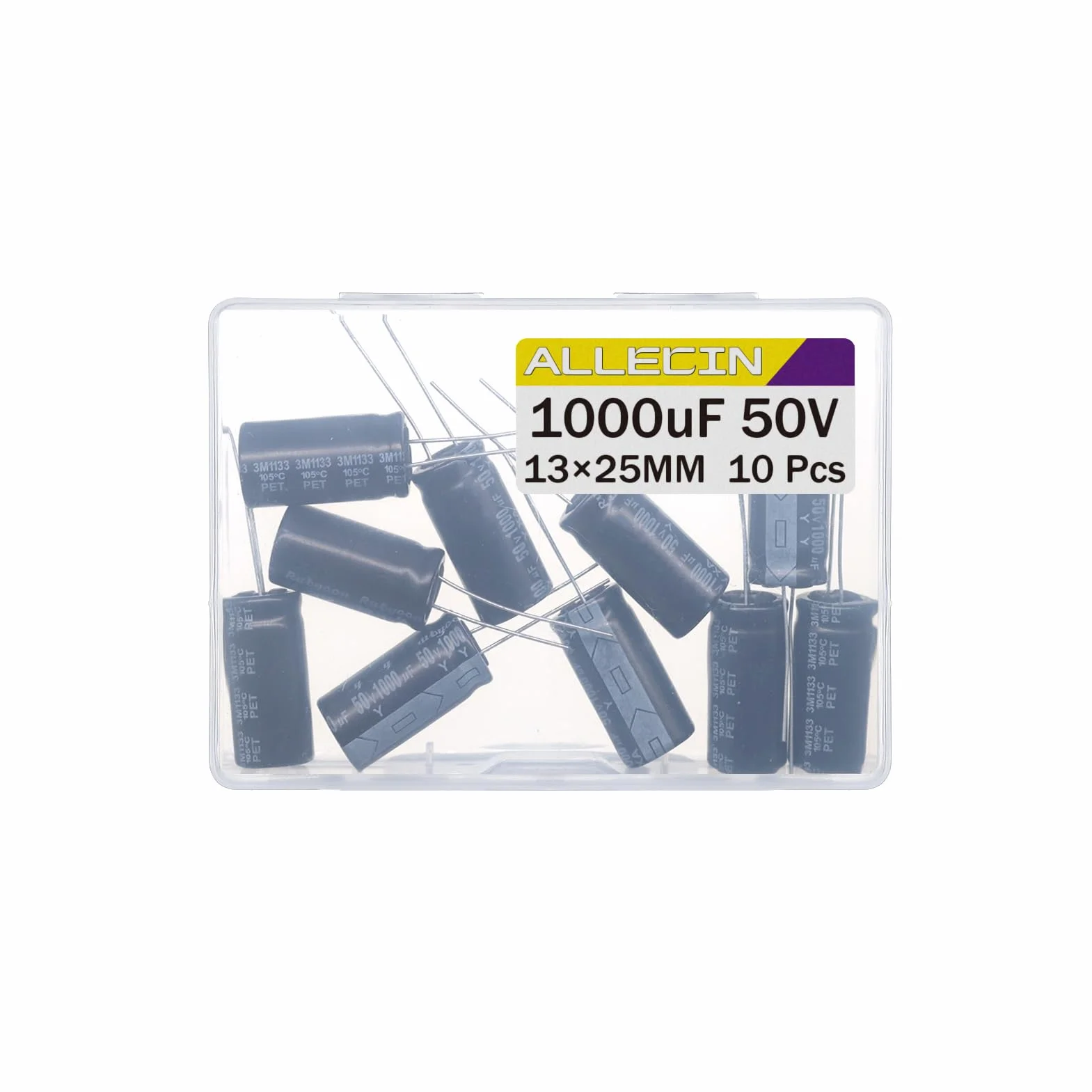 1000uF 50V Kondensatory elektrolityczny 1000 uF 50Volt 13x25MM Kondensator elektrolityczne aluminiowy Electrolytic Capacitors (opakowanie 10 sztuk)