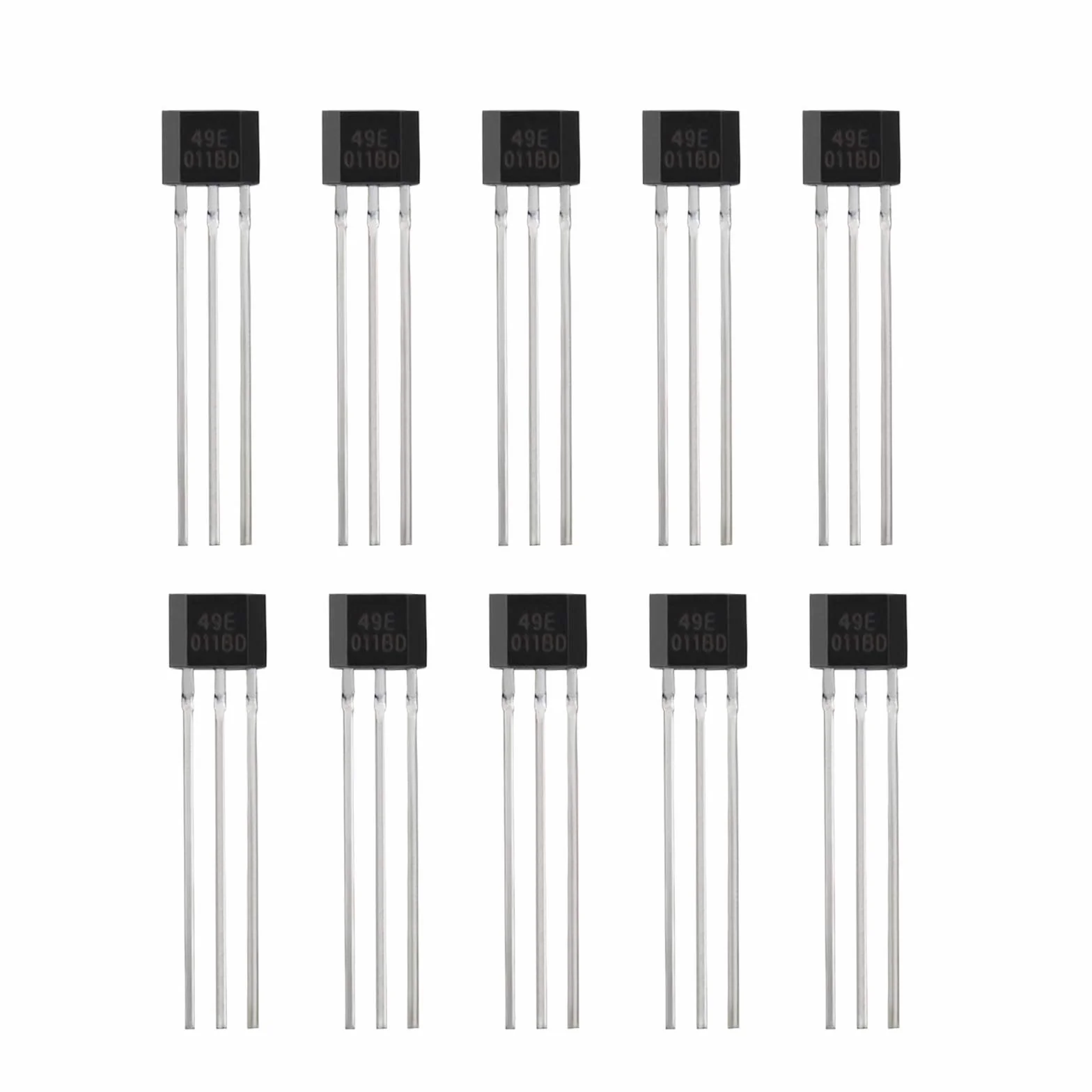 10 x 49E OH49E S49E SS49E TO-92 liniowe czujniki efektu halowego wykrywacz magnetyczny 3-pinowy czujnik czułego przełącznika do naprawy silników elektrycznych