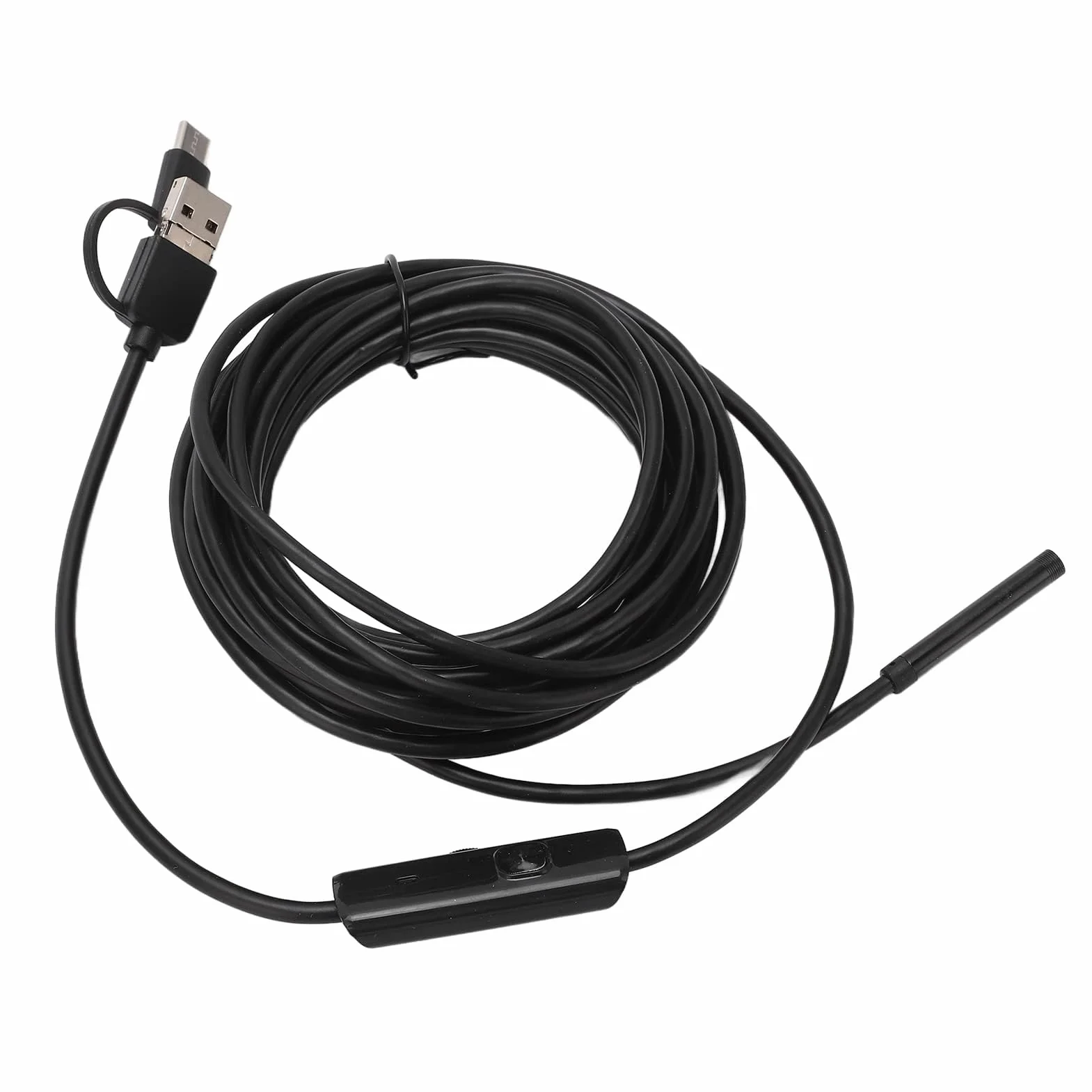 Endoskop 5,5 Mm Kamera Boroskopowa USB 3 w 1 IP67 Wodoodporna Kamera Inspekcyjna z Interfejsem Typu C do Konserwacji Inspekcyjnej (2M)