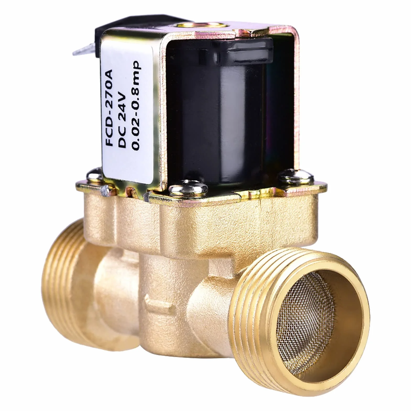 3/4 "Dc 24V 220Ma Jednokierunkowe Szybkozłącze Normalnie Zamknięte Normalnie Zamknięte Magnetyczny Mosiężny Zawór Elektromagnetyczny Do Sterowania Wodą