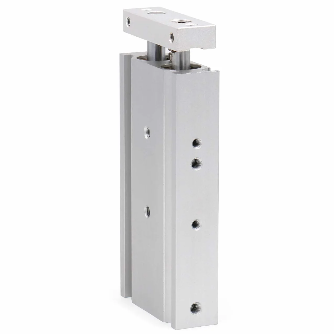 Heschen podwójny aluminiowy cylinder powietrzny CXSM 15-50 pręt prowadzący podwójny pręt prowadnica pneumatyczne łożysko ślizgowe amortyzowane 15 mm otwór 50 mm skok dwustronne działanie