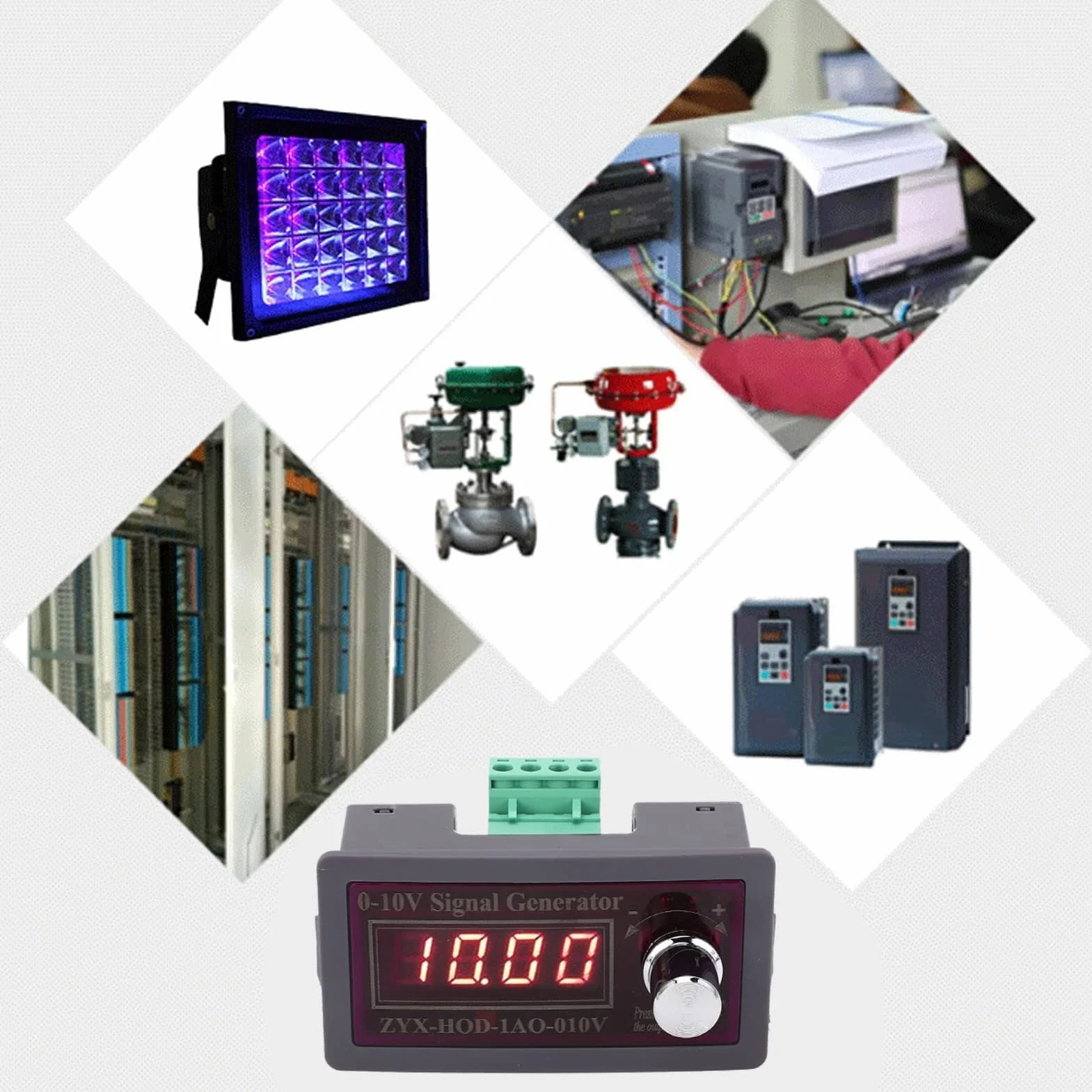 Regulowany Generator Sygnału 0-10 V Moduł Generatora Napięcia Sygnału ABS Miernik Kontroli Częstotliwości PLC 15-30 VDC