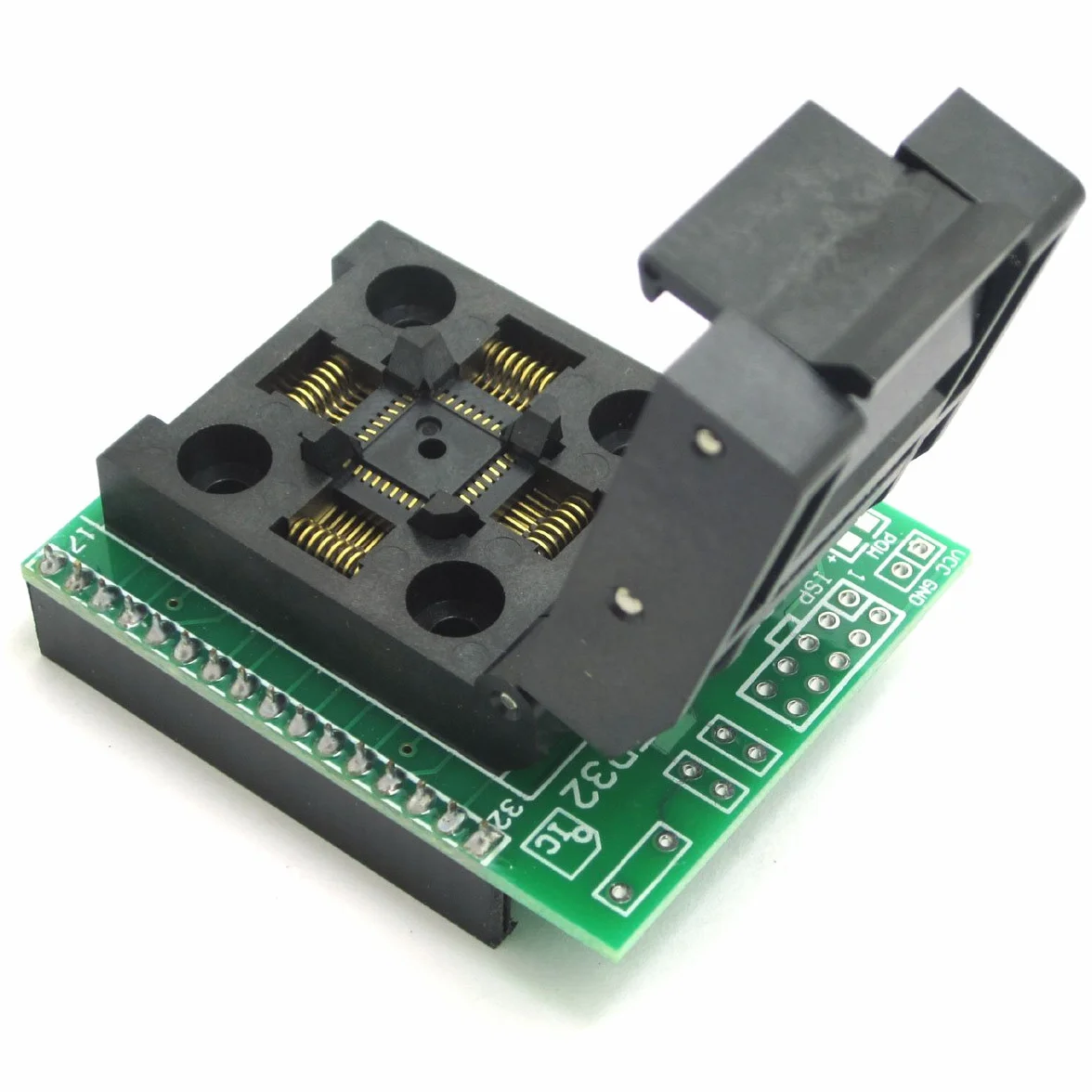 DollaTek Uniwersalne adaptery IC QFP32 do DIP28 i DIP32 do chipów ATMEL AVR, 3 płytki