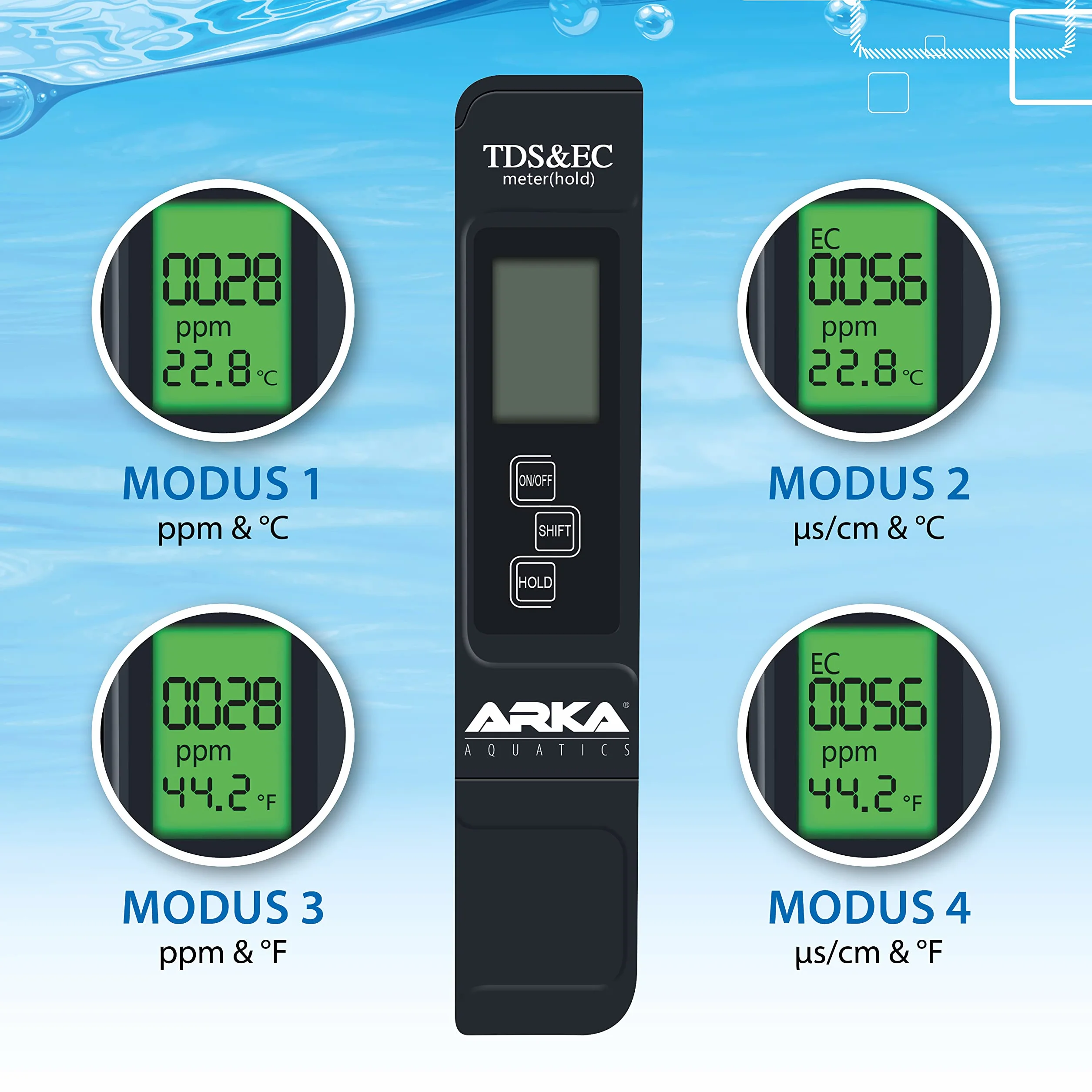 ARKA Aquatics - TDS/EC - Miernik