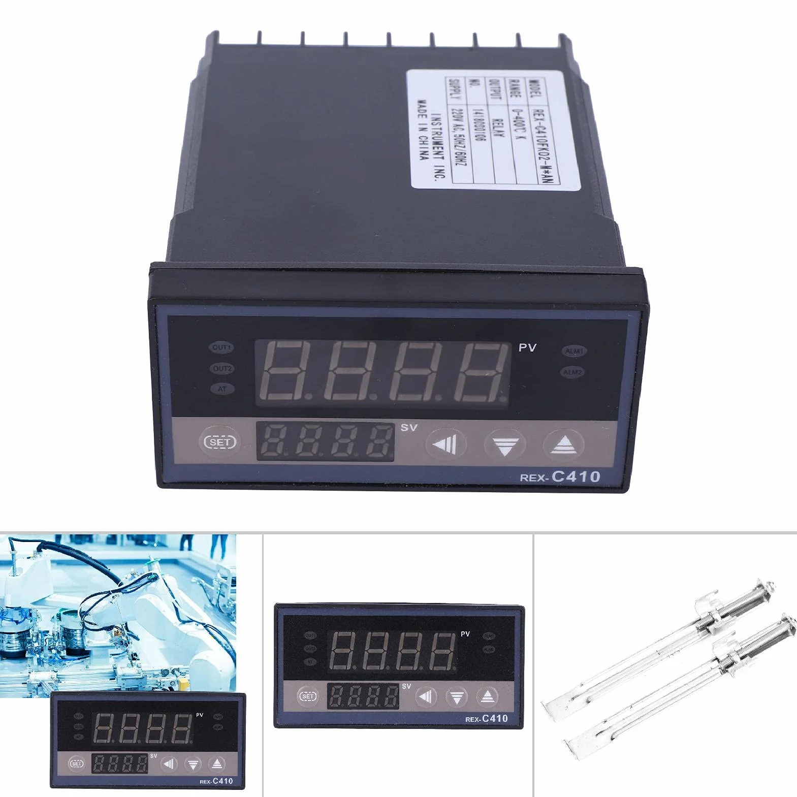 REX C410 Regulowane Wyjście Sterujące SSR/przekaźnikiem Cyfrowy Termostat Regulatora Temperatury, Szybka Kontrola Temperatury, Szybka Reakcja, Wysoka dokładność dla Energii
