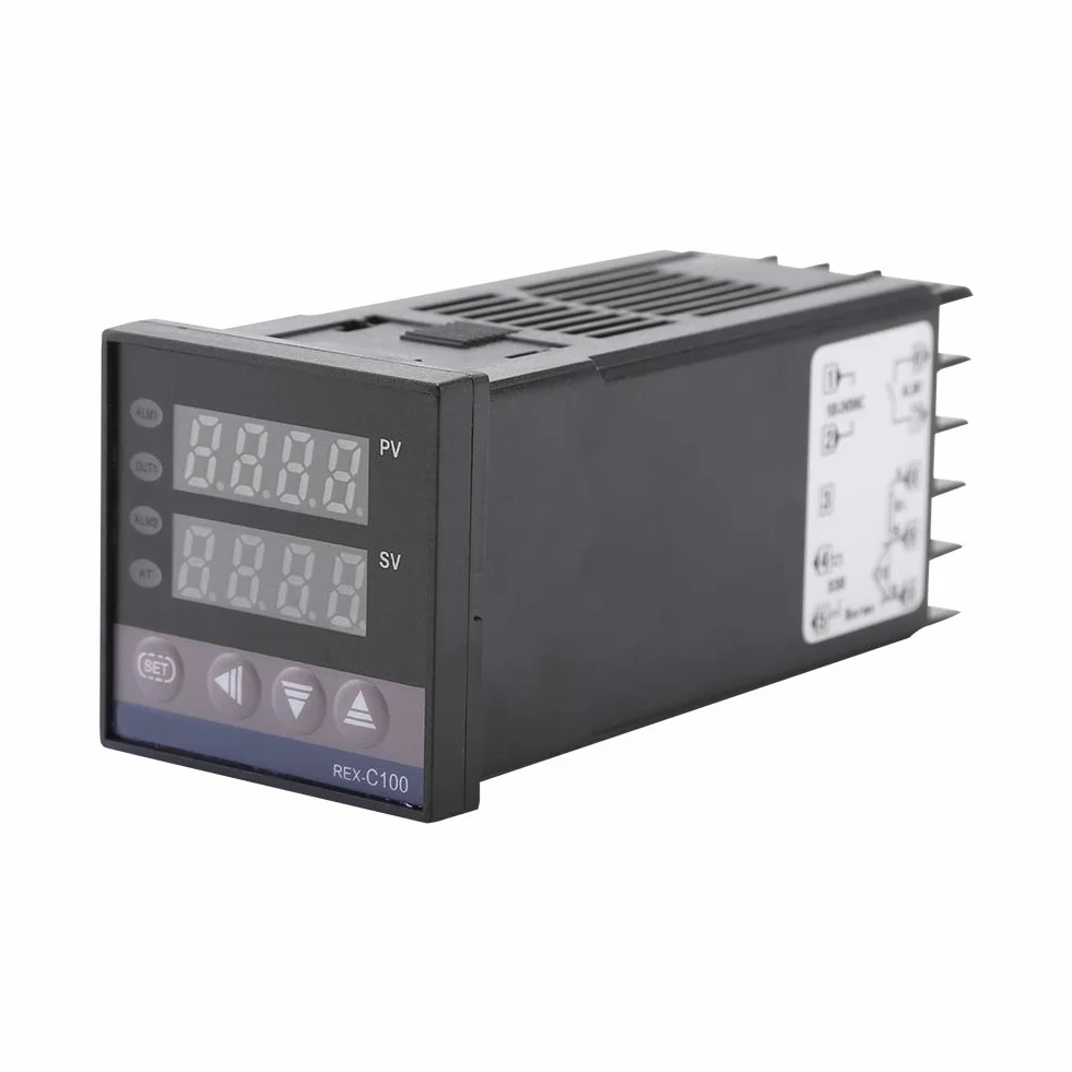 Cyfrowy przełącznik termostatyczny REX-C100, LED PID, regulator temperatury do termostatu, AC110 V-240 V