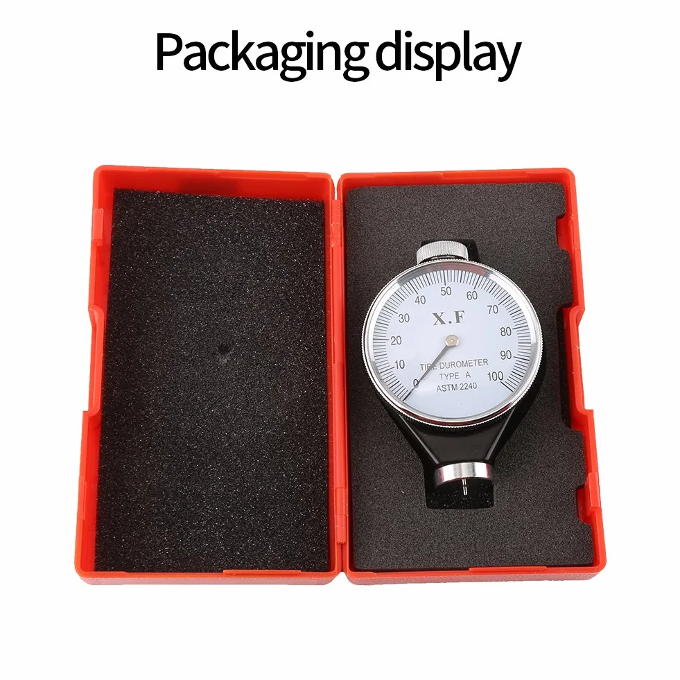 Tester twardości twardościomierza opon gumowych Akozon w skali 0-100 (model O)