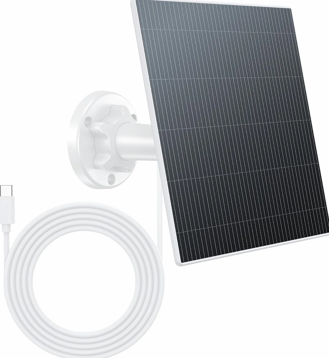 Panel słoneczny 6 W 5 V USB-C IP65 do kamery monitorującej z regulowanym uchwytem 360°