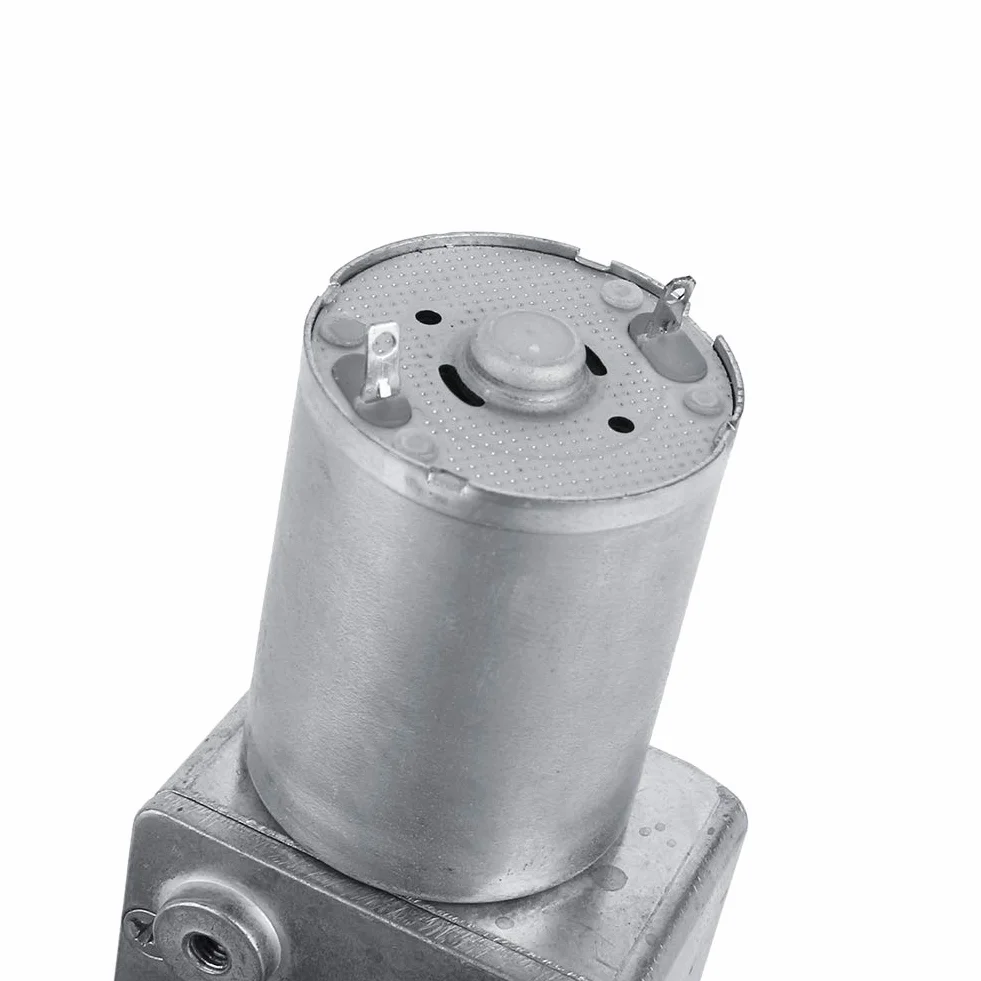 Silnik przekładniowy DC 12 V odwracalny silnik redukujący ślimaki o wysokim momencie obrotowym CW/CCW do okien i miniaturowych wiatrów (62RPM)