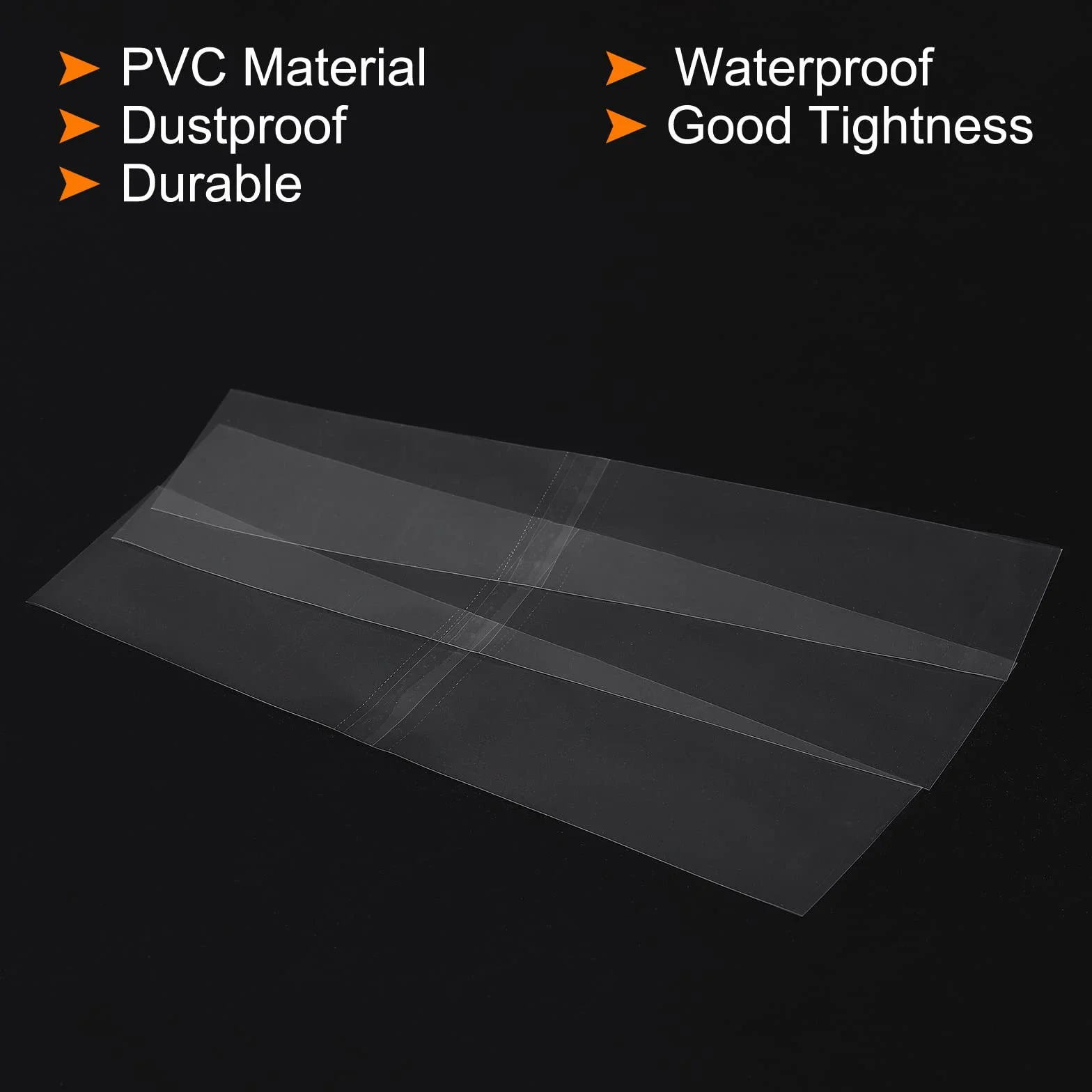 PATIKIL Perforowane paski termokurczliwe 145 x 35 mm, 400 sztuk PVC taśma termokurczliwa pasuje do nakrętek o średnicy od 8,5 do 8,5 cm do puszek na słoiki, przezroczyste