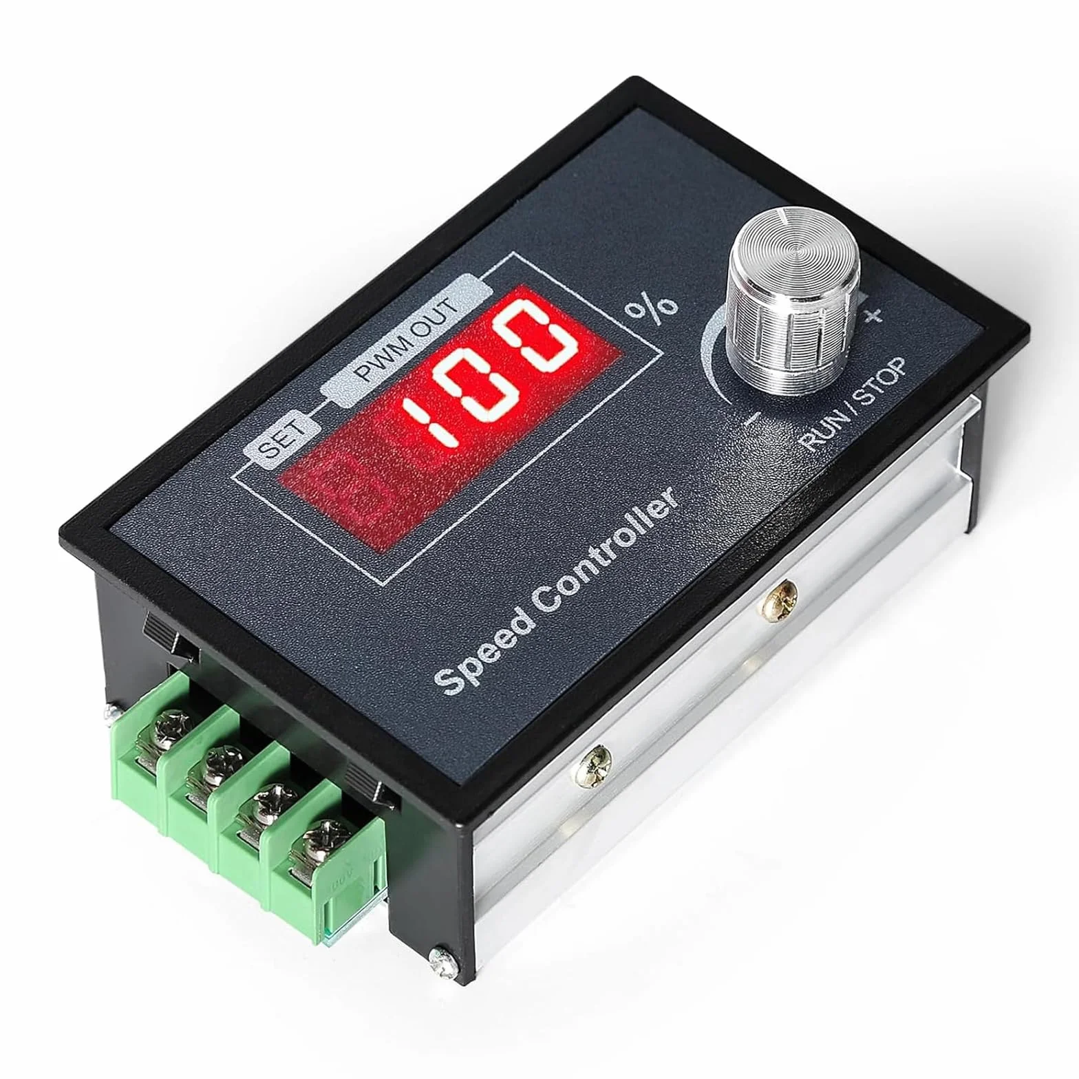 PWM regulator prędkości obrotowej silnika, 6-60 V 30 A DC, regulator prędkości obrotowej silnika z numeryczną diodą LED, regulowana prędkość, bezstopniowy regulator, pokrętło silnika