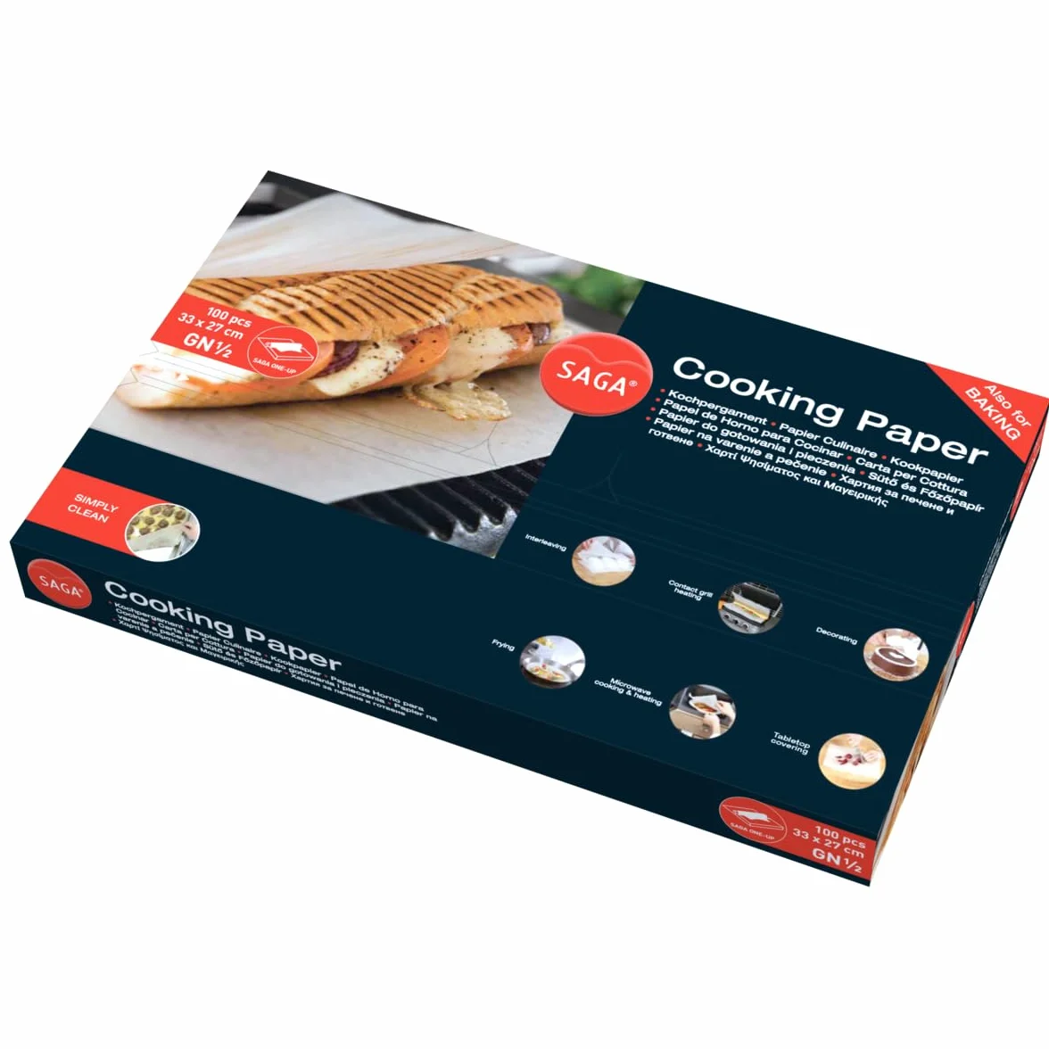 Stalwart GH038 papier panini, 1/2 GN (100 sztuk)