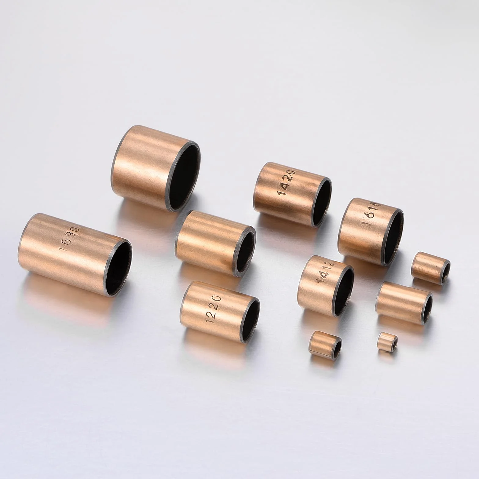 QUARKZMAN Łożyska tulejowe otworu 8 mm x średnica zewnętrzna 10 mm x długość 15 mm gładkie łożyska tuleje owinięte bezolejowe do przesuwnych części maszyn, 20 szt