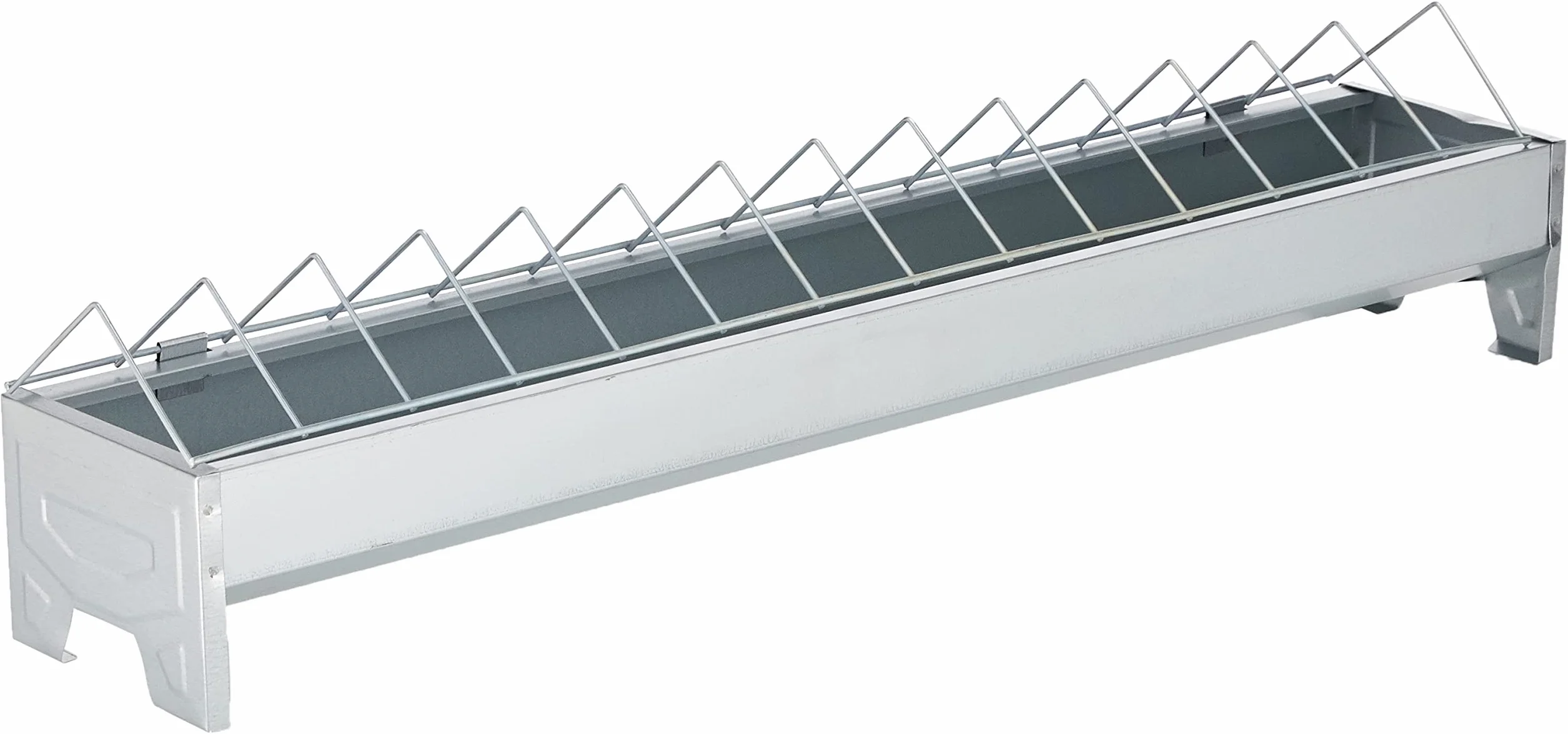 Kerbl 71302 koryto do karmienia kur, ocynkowane 75 cm długości 10 cm szerokości