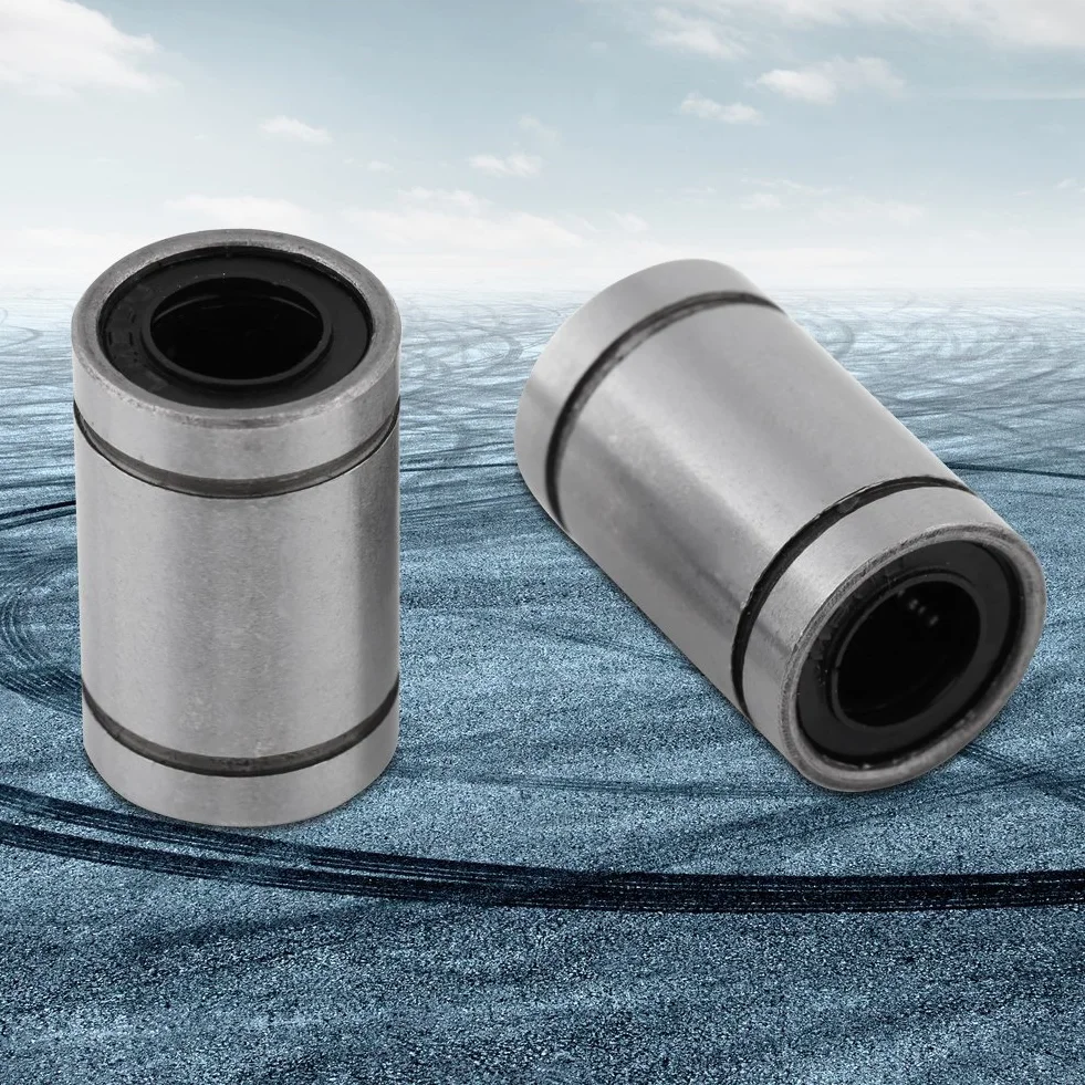 10 szt. LM8UU 8 mm Tuleja łożyska kulkowe liniowe podwójne uszczelnione łożysko kulkowe do projektów wałków / prętów 8 mm zastosowanie do drukarek 3D
