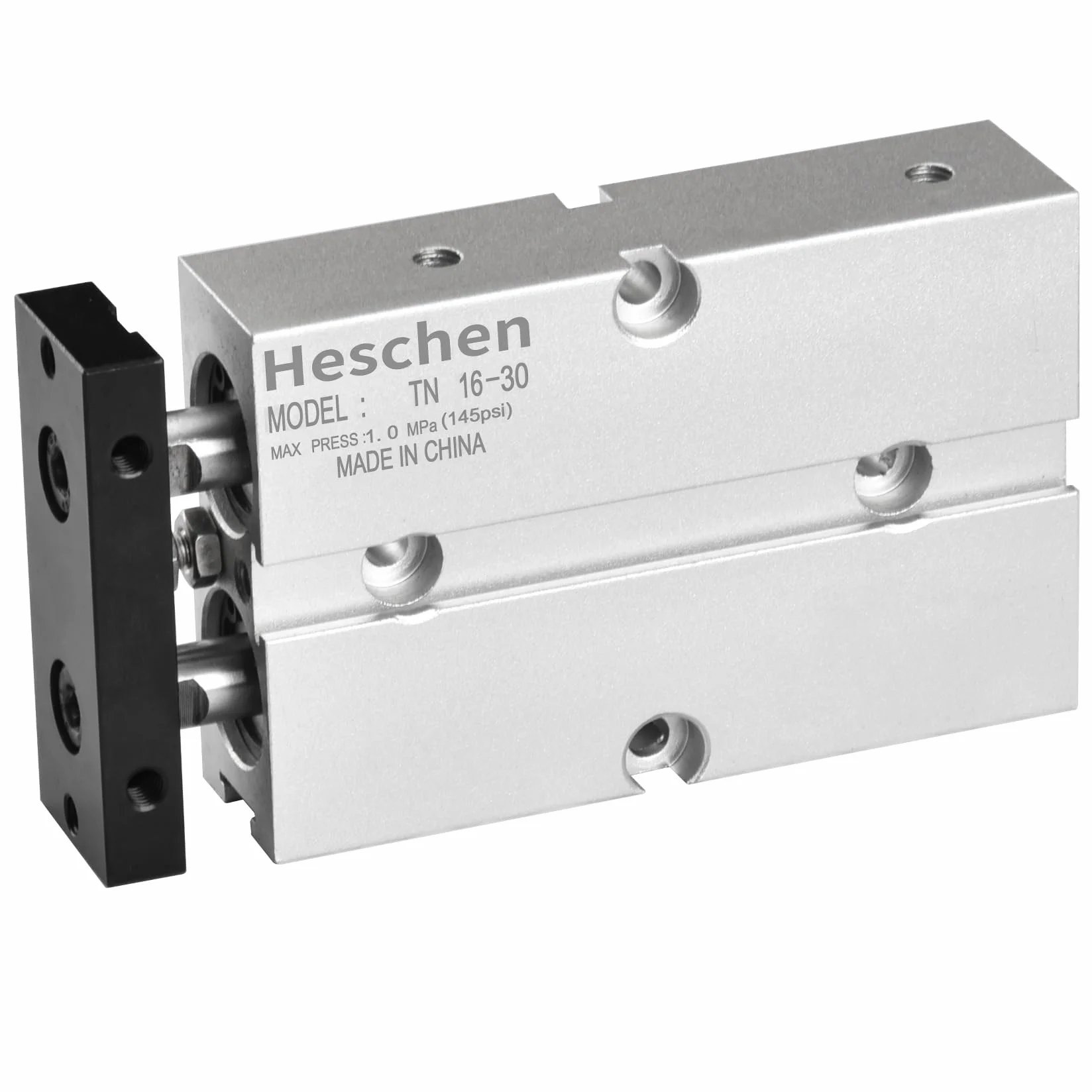 Heschen Pneumatyczny cylinder pneumatyczny, TN16-30 (TDA16-30), otwór 16 mm, skok 30 mm, dwustronny aluminiowy pneumatyczny cylinder pneumatyczny, z magnesem