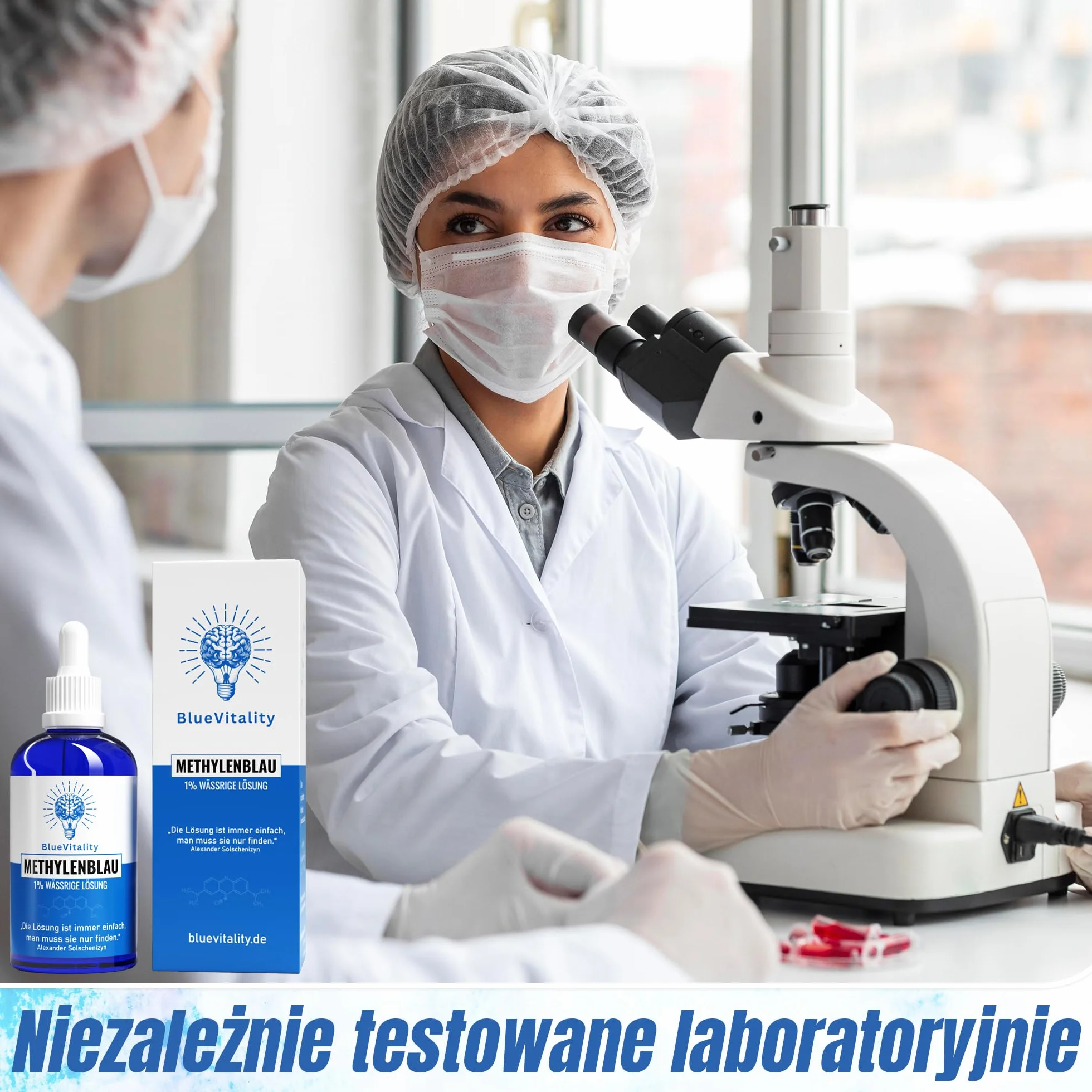 Błękit metylenowy 1% roztwór 100 ml Premium jakość farmaceutyczna USP Niemcy