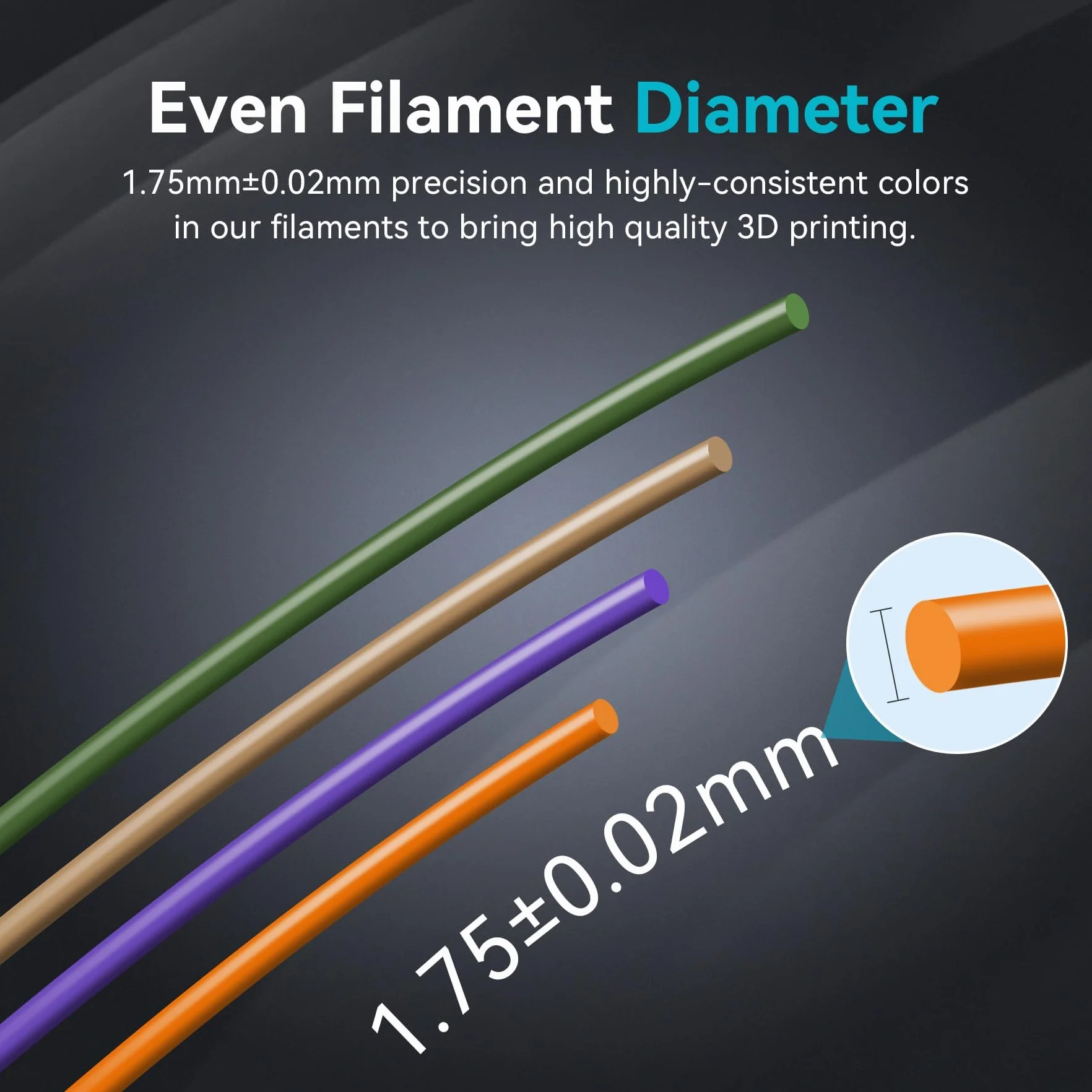 SUNLU Filament PLA Plus do drukarki 3D, ulepszony filament PLA+ 3D 1,75 mm, starannie nawinięty PLAPro, mocny i wytrzymały, dokładność wymiarowa +/- 0,02 mm, szpula 1 kg (dąb)