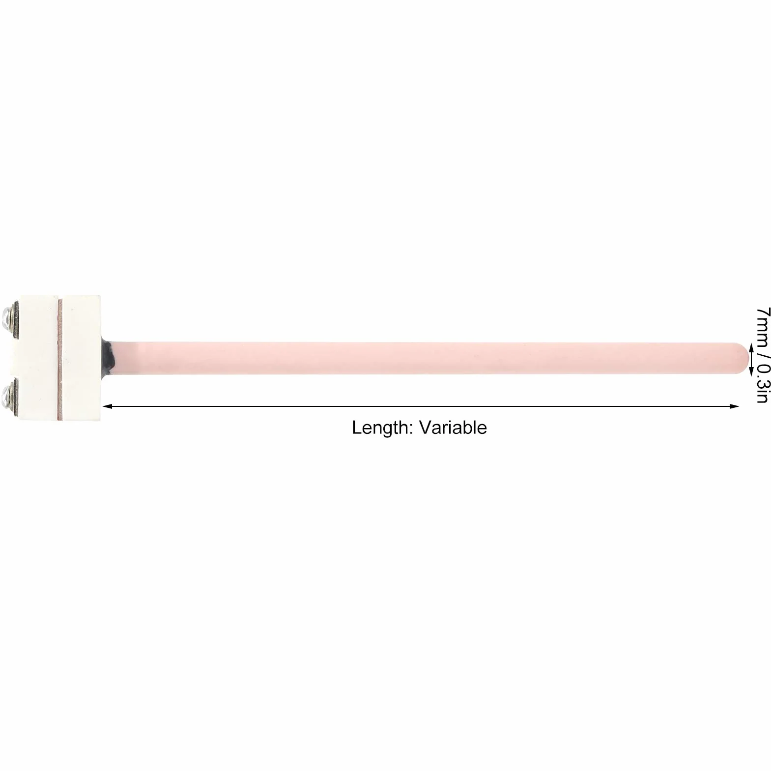 WRP-100 S Typ Mała Platynowa Termopara 0-1600°C Żaroodporna Sonda Czujnika Temperatury (225mm)