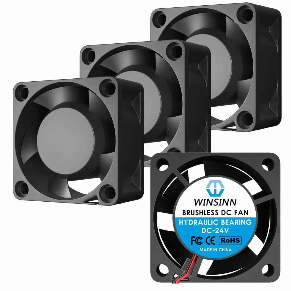 WINSINN Wentylator 40x20 mm 24 V 8000 obr./min bezszczotkowy łożysko hydrauliczne 4 sztuki