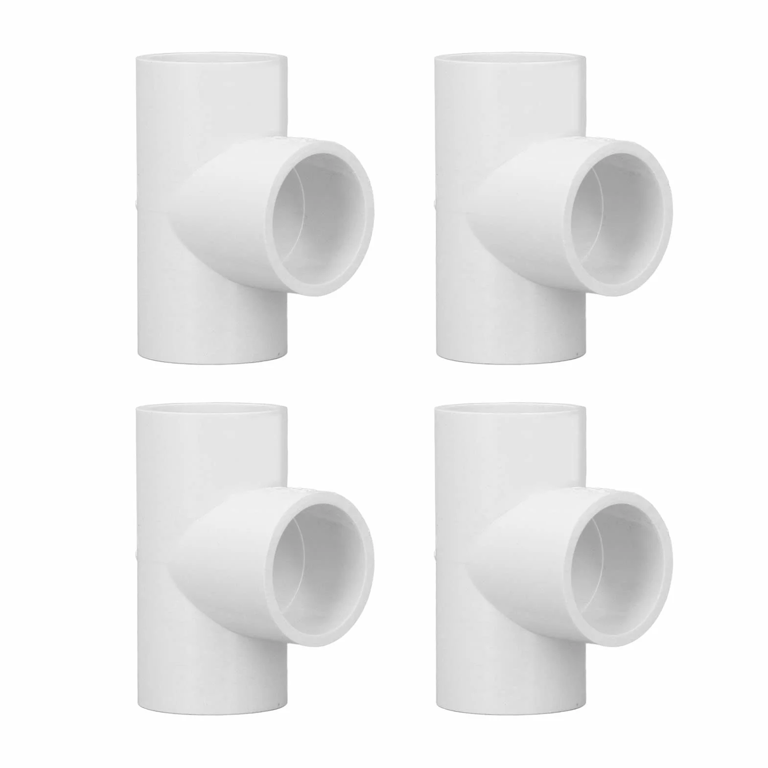 Łącznik rurowy PCW trójdrożny 20 mm 25 mm 32 mm biały do instalacji wodnej