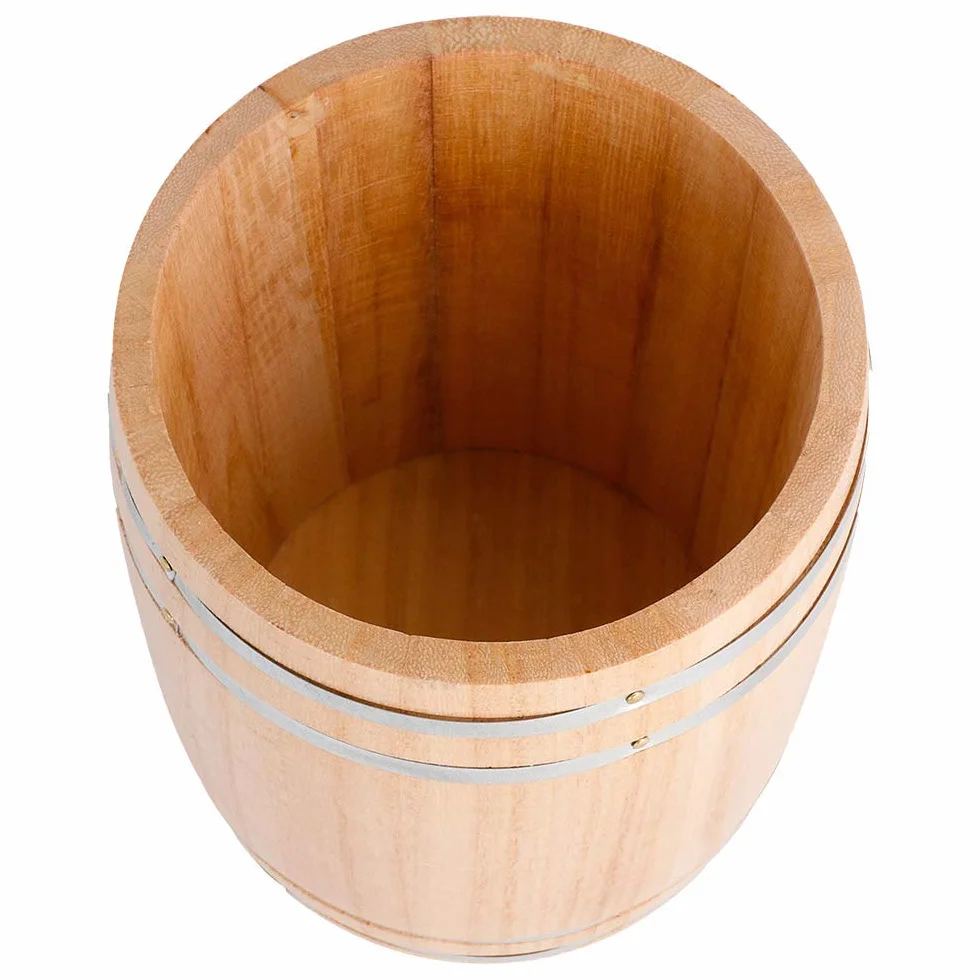 1 opakowanie – mini beczka Ø 11,5 x 13,8 cm naturalne drewno