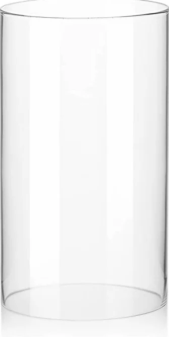 Szkło borokrzemowe cylinder bez dna zamiennik lampion znicz wykonany na życzenie wymiar przezroczysty grubość ścianki 2,5 mm średnica zewnętrzna ok. 8 cm długość ok. 16 cm