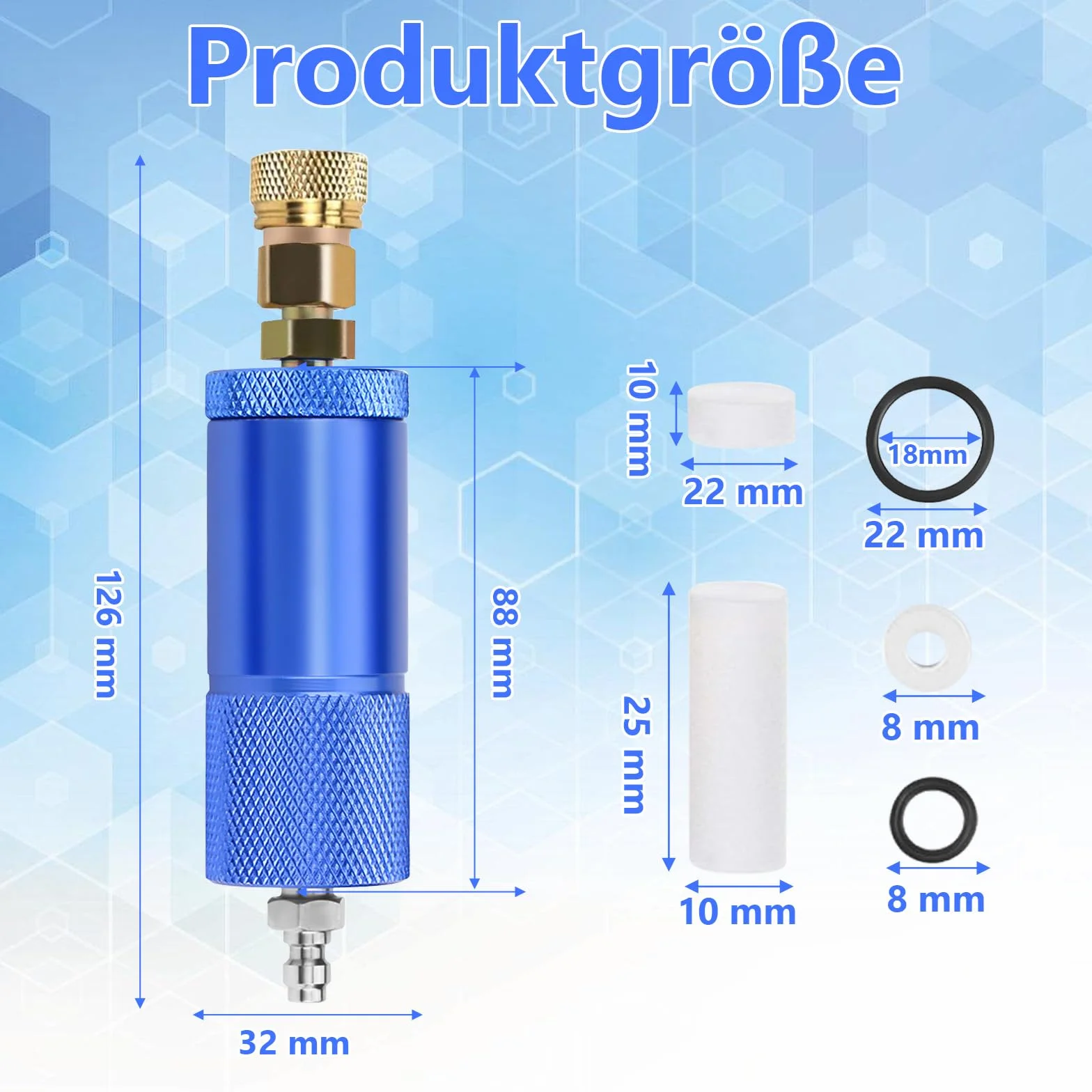Filtr wilgoci w sprężarce powietrza Separator wody z separatorem Regulator z gwintem wewnętrznym i zewnętrznym
