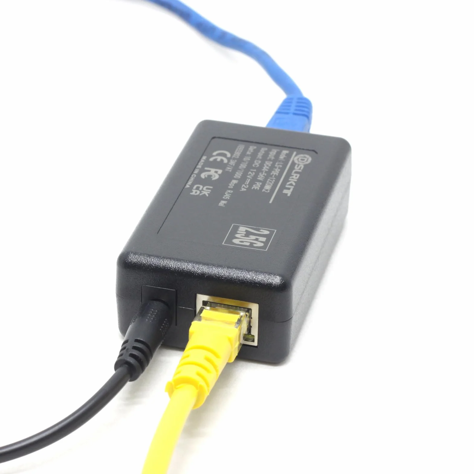 Rozdzielacz PoE 2.5G Gigabit 12V 2A 24W DC 5,5x2,1mm Ethernet 802.3AT