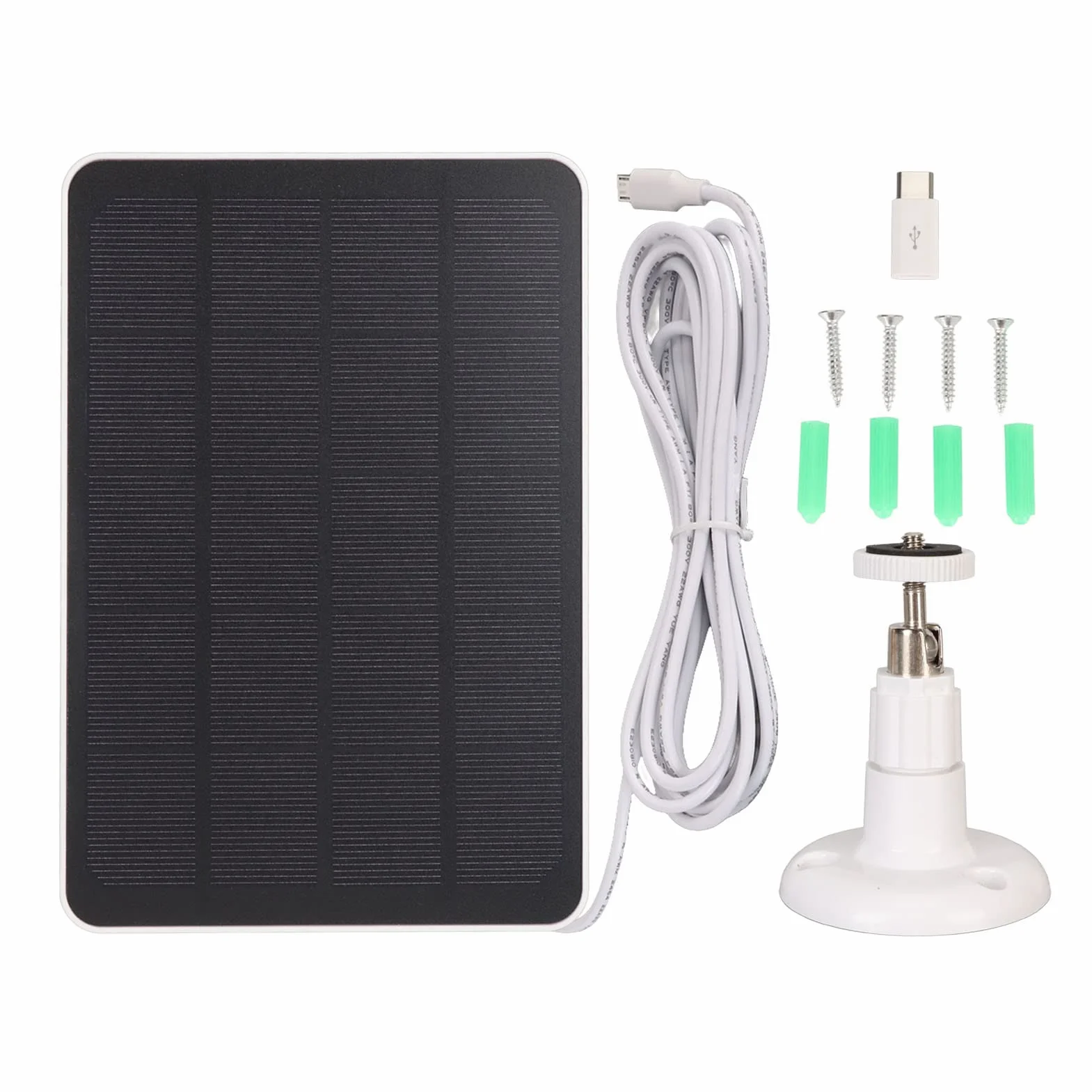 Panel Słoneczny 4W IP65 Do Kamery Bezpieczeństwa Eufycam Essential Spotlight XL Spotlight Biały