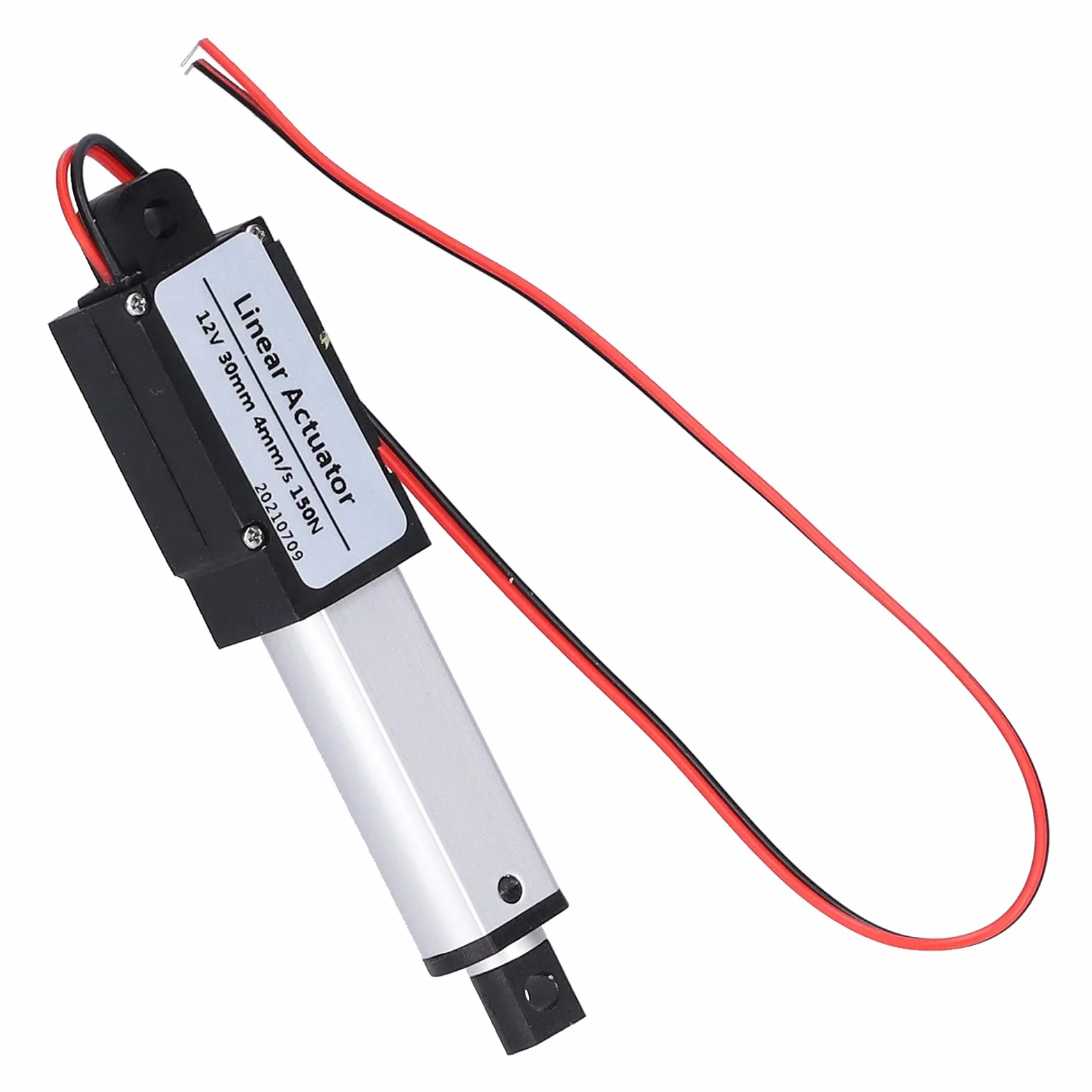 Mini Elektryczny Siłownik Liniowy Skok 30mm, 12 V DC Wodoodporny Siłownik Ruchu, na sofę Fotel do Masażu Stolik Pod Telewizor Szafka Podnośnik Okna (Skok 30mm-8mm/s-70N)