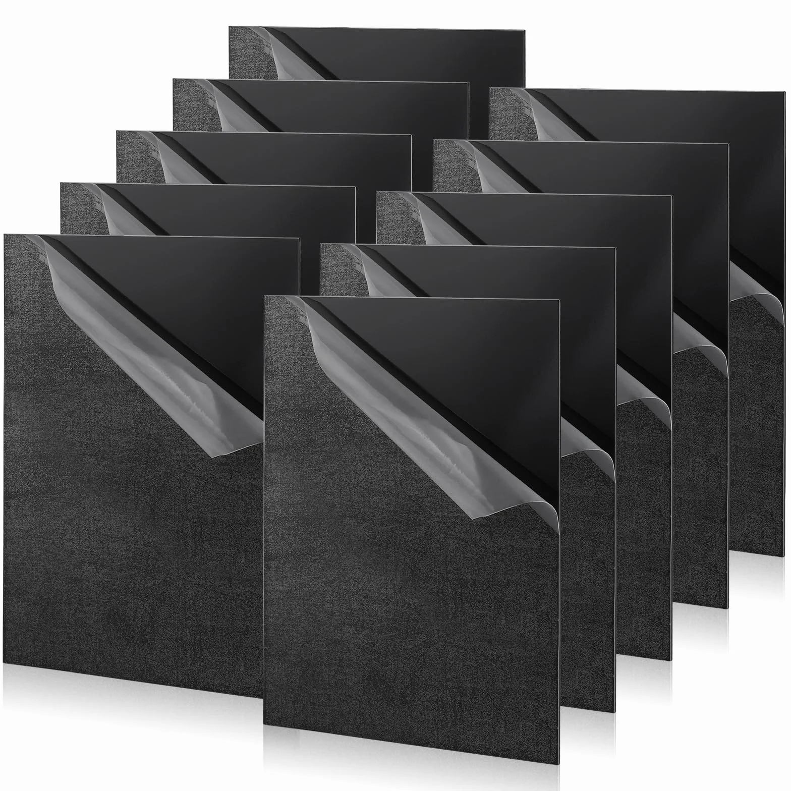 DBREAKS 10 sztuk akrylowy arkusz z tworzywa sztucznego, 297 x 210 x 2 mm czarny akrylowy arkusz metakrylanu do znaków, majsterkowania, malowania, ekspozycji na zdjęcia