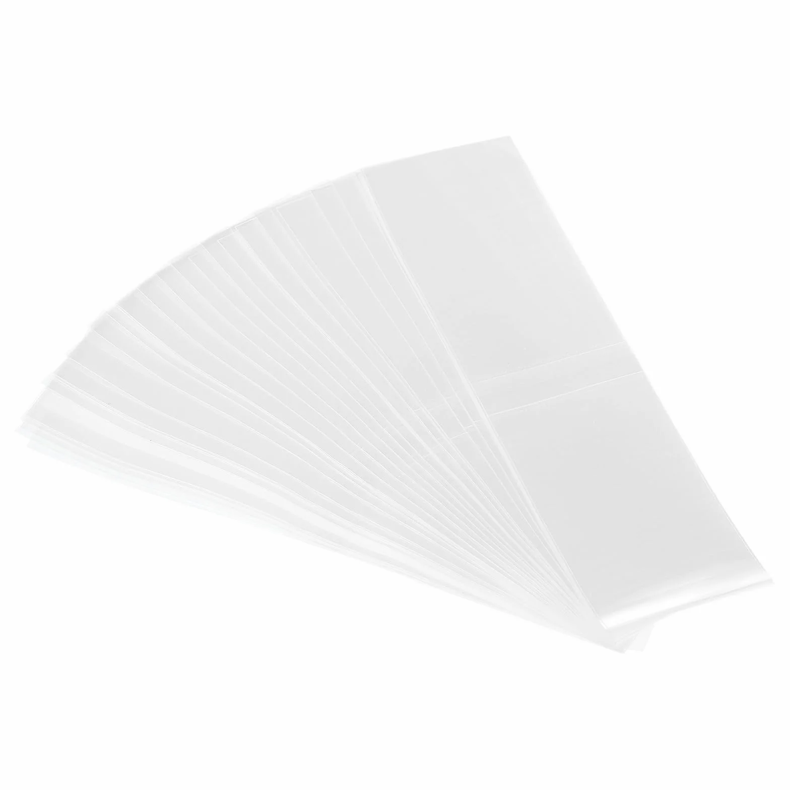 PATIKIL 135x35mm PVC perforowane opaski termokurczliwe 500 sztuk folii termokurczliwej do butelek przezroczyste